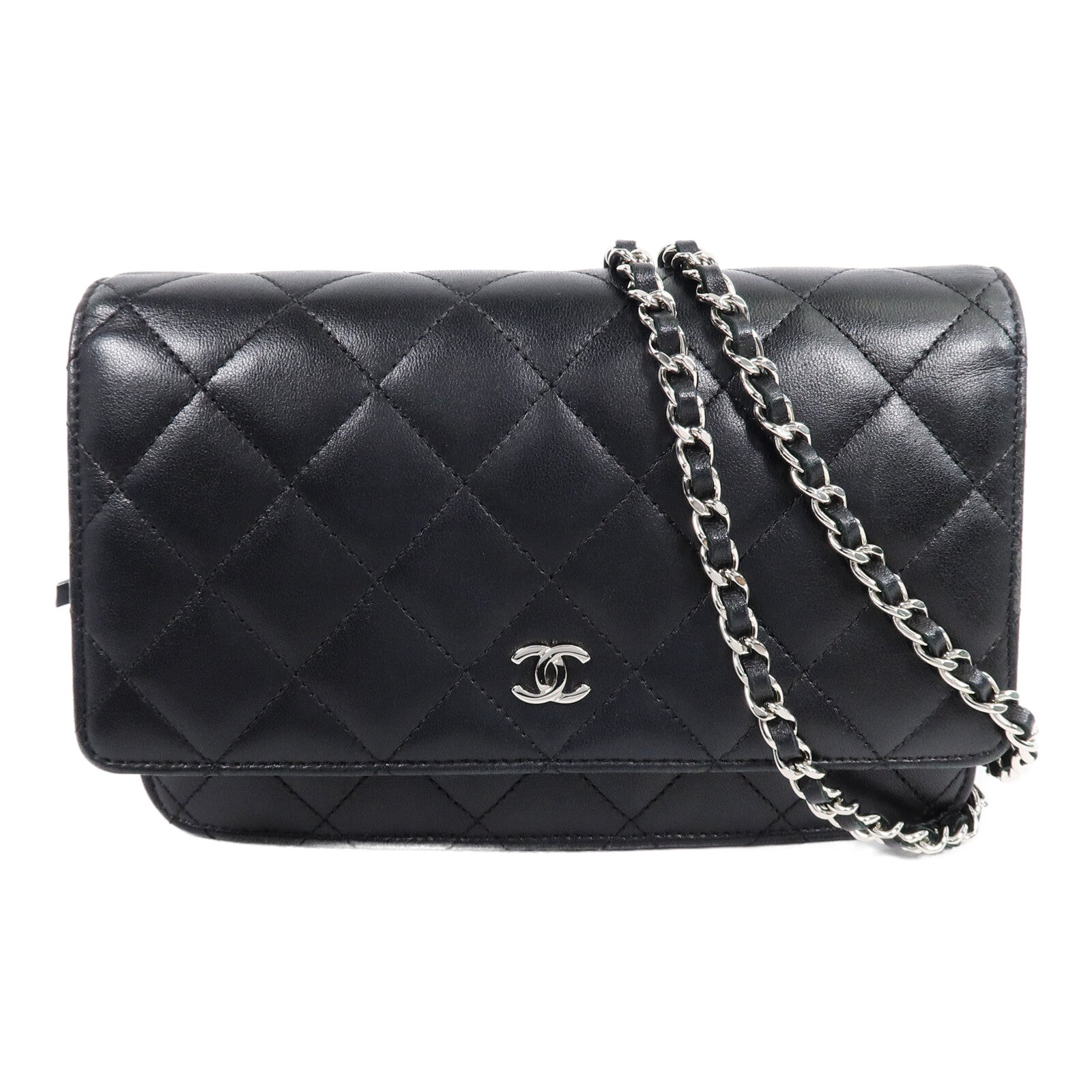 CHANEL 羊皮皮革WOC Wallet On Chain鏈帶肩背袋