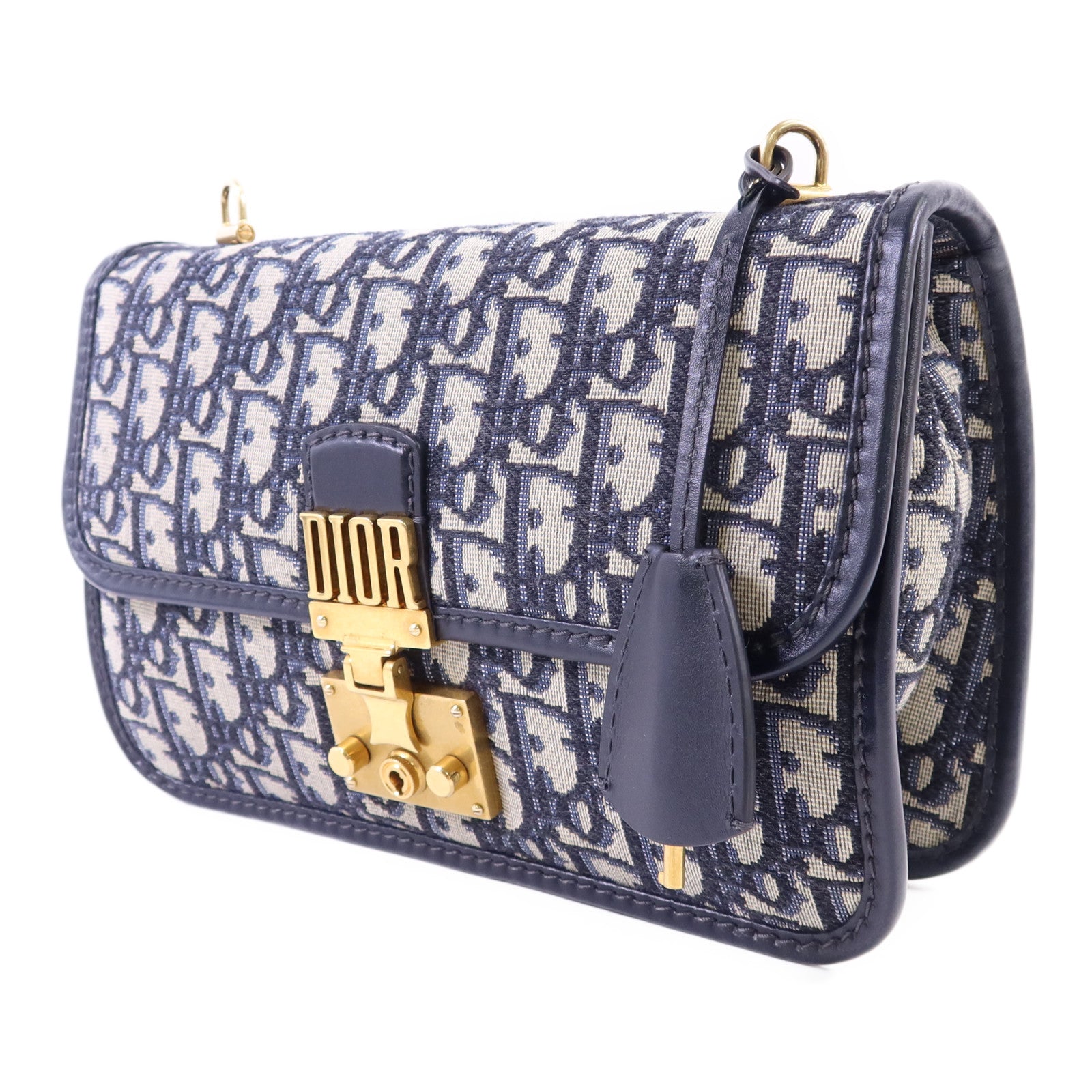 Dior 帆布Dioraddict Flap Bag金扣肩背袋