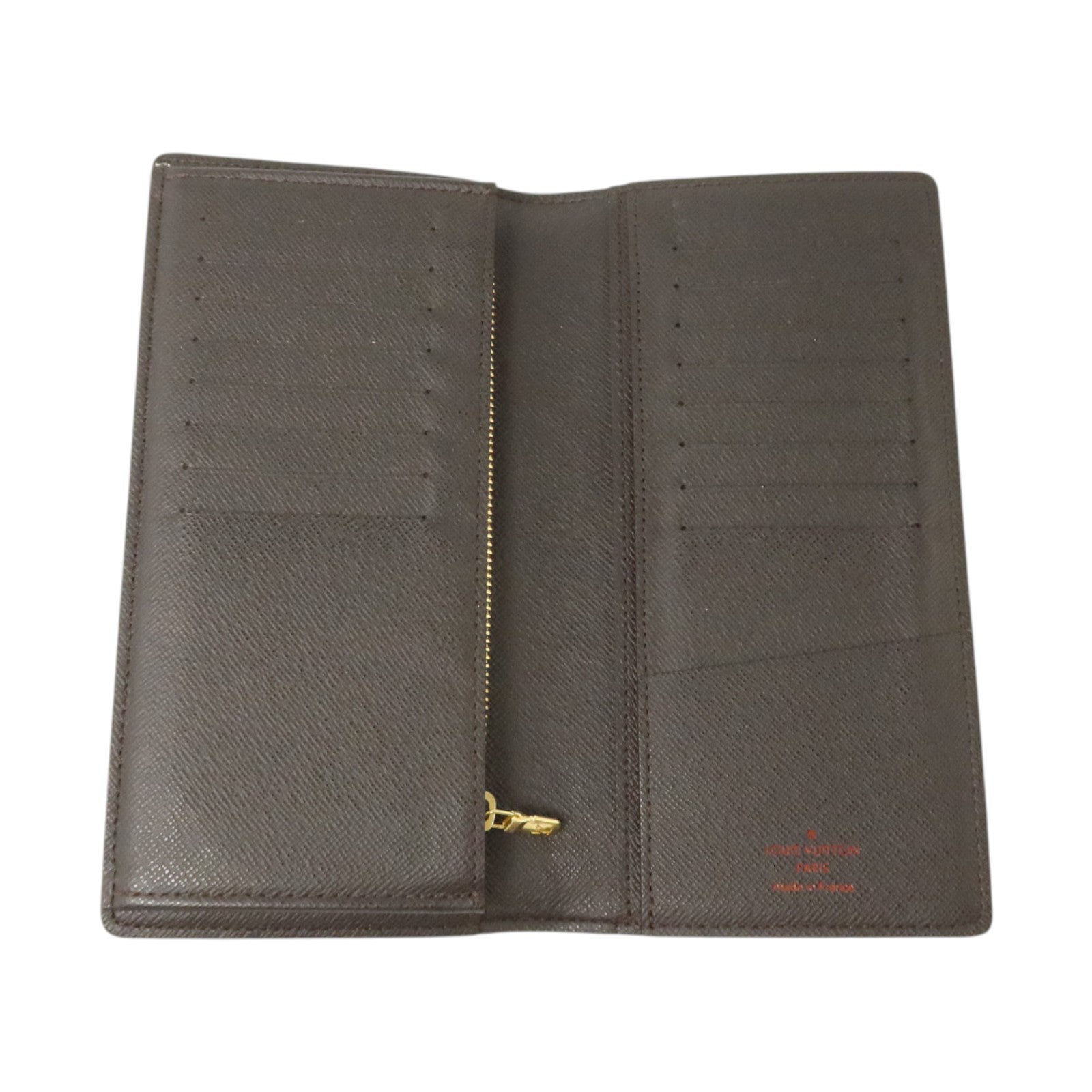 LOUIS VUITTON Damier Portefeuille Brazza金扣長錢包