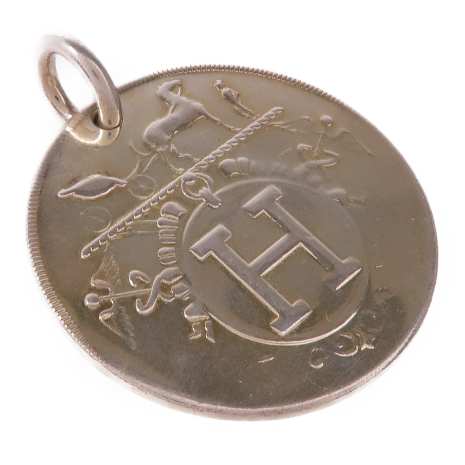 HERMES 925純銀Ex Libris Pendant吊墜