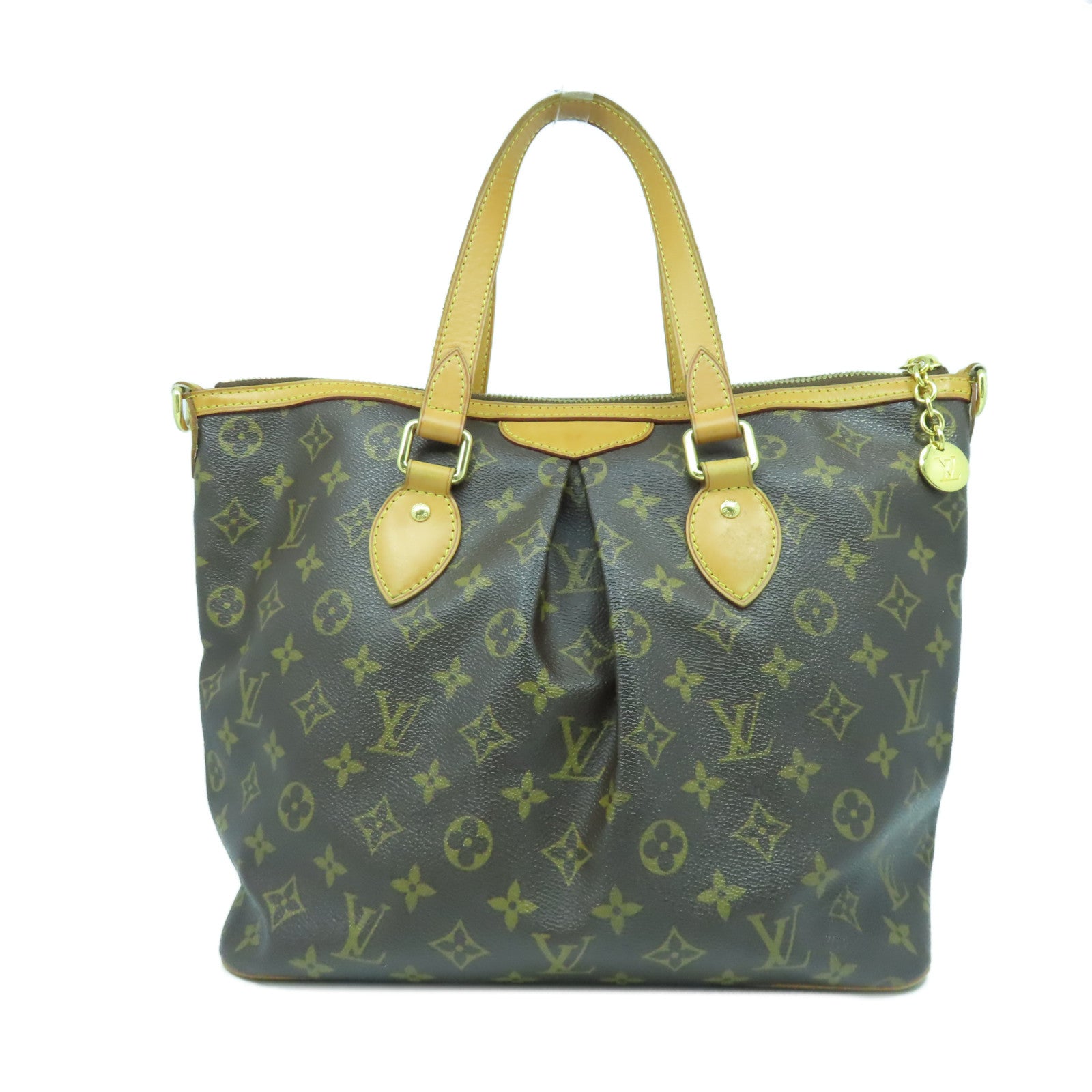 LOUIS VUITTON 【激減優惠】Monogram Palermo PM金扣手挽肩背兩用袋啡色