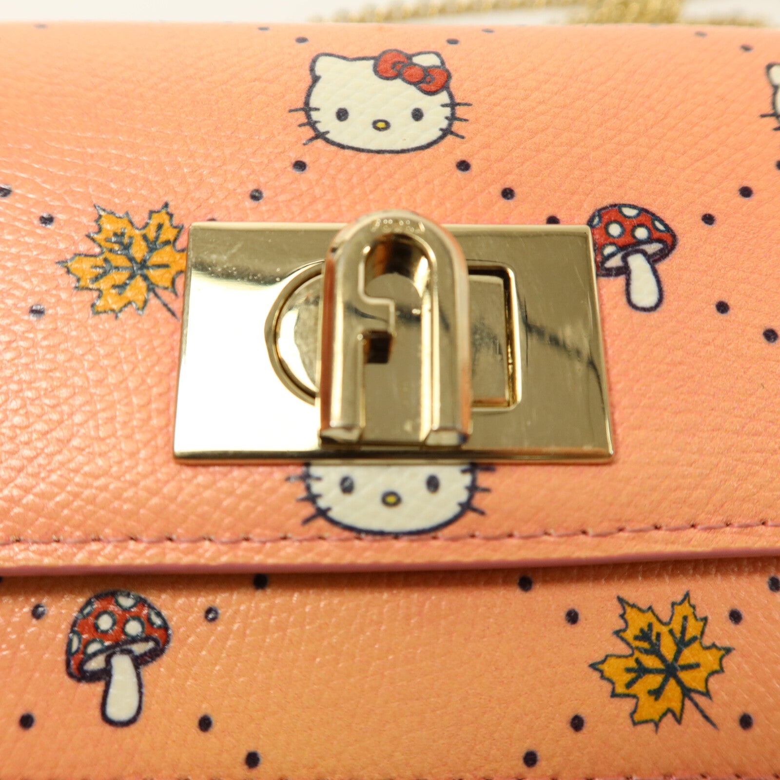Furla 牛皮皮革1927 Mini Pochette鏈帶肩背袋
