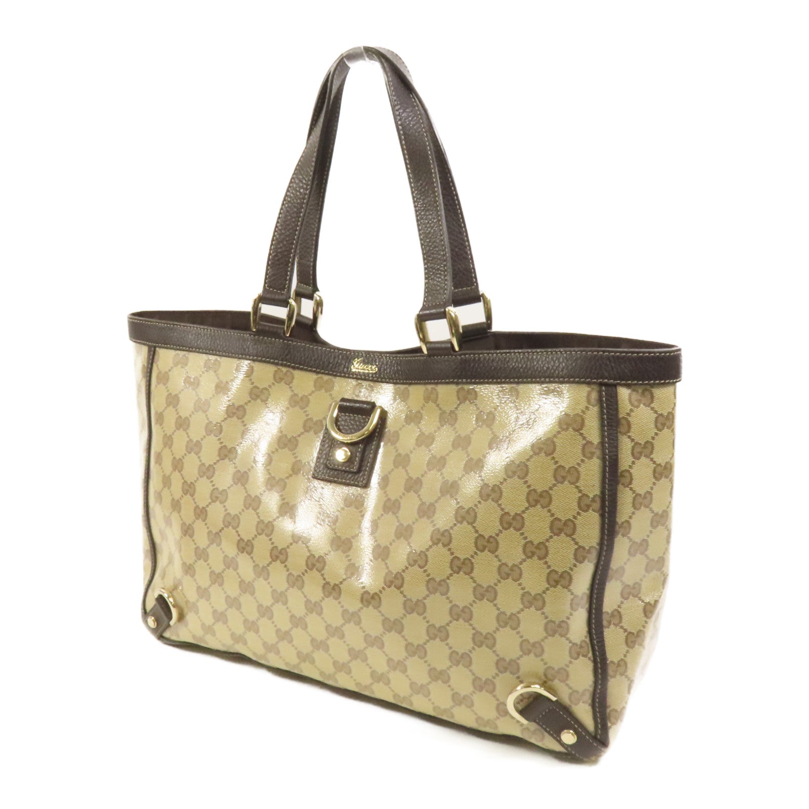 GUCCI 塗層帆布Tote Bag金扣手挽袋