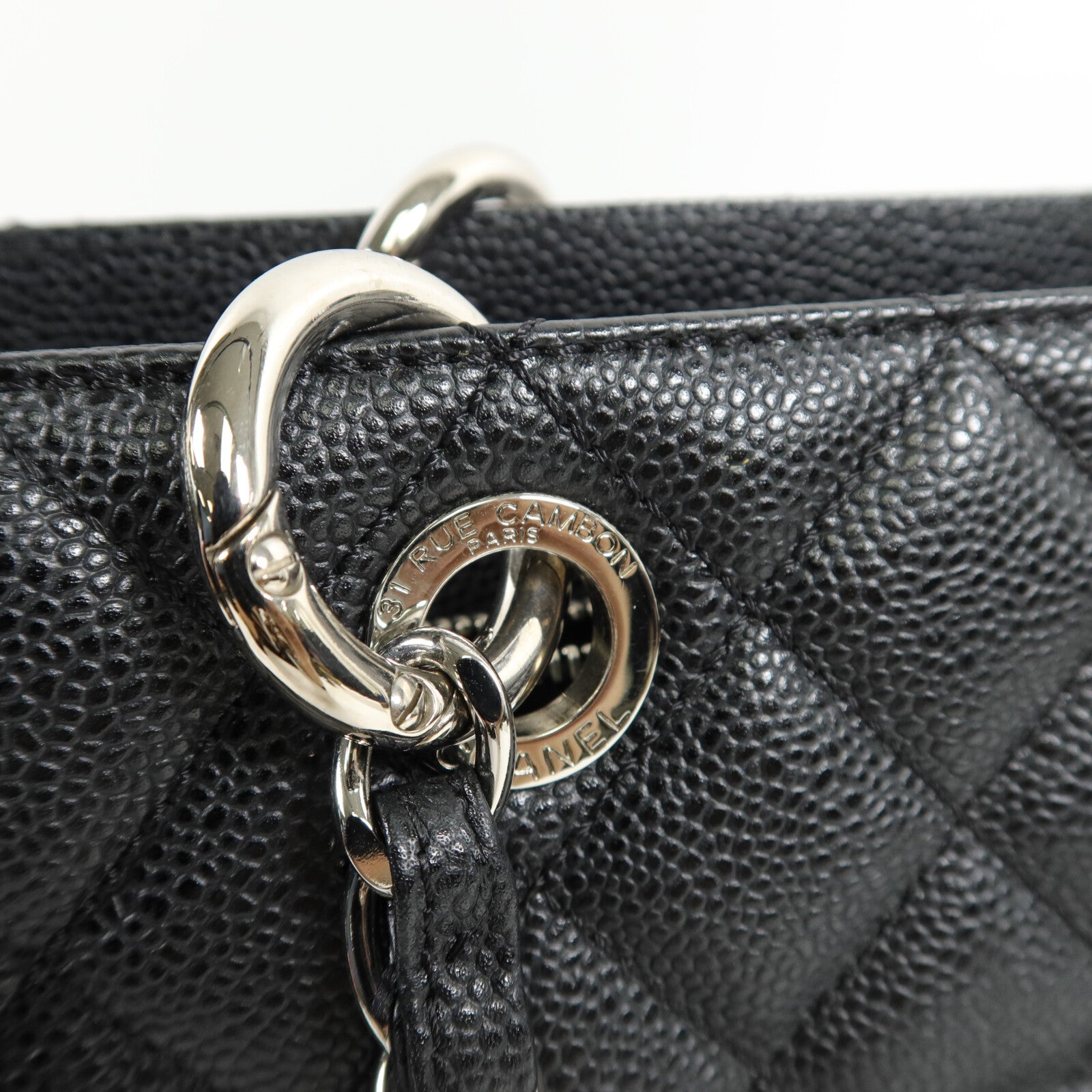CHANEL 牛皮皮革GST XL鏈帶肩背袋