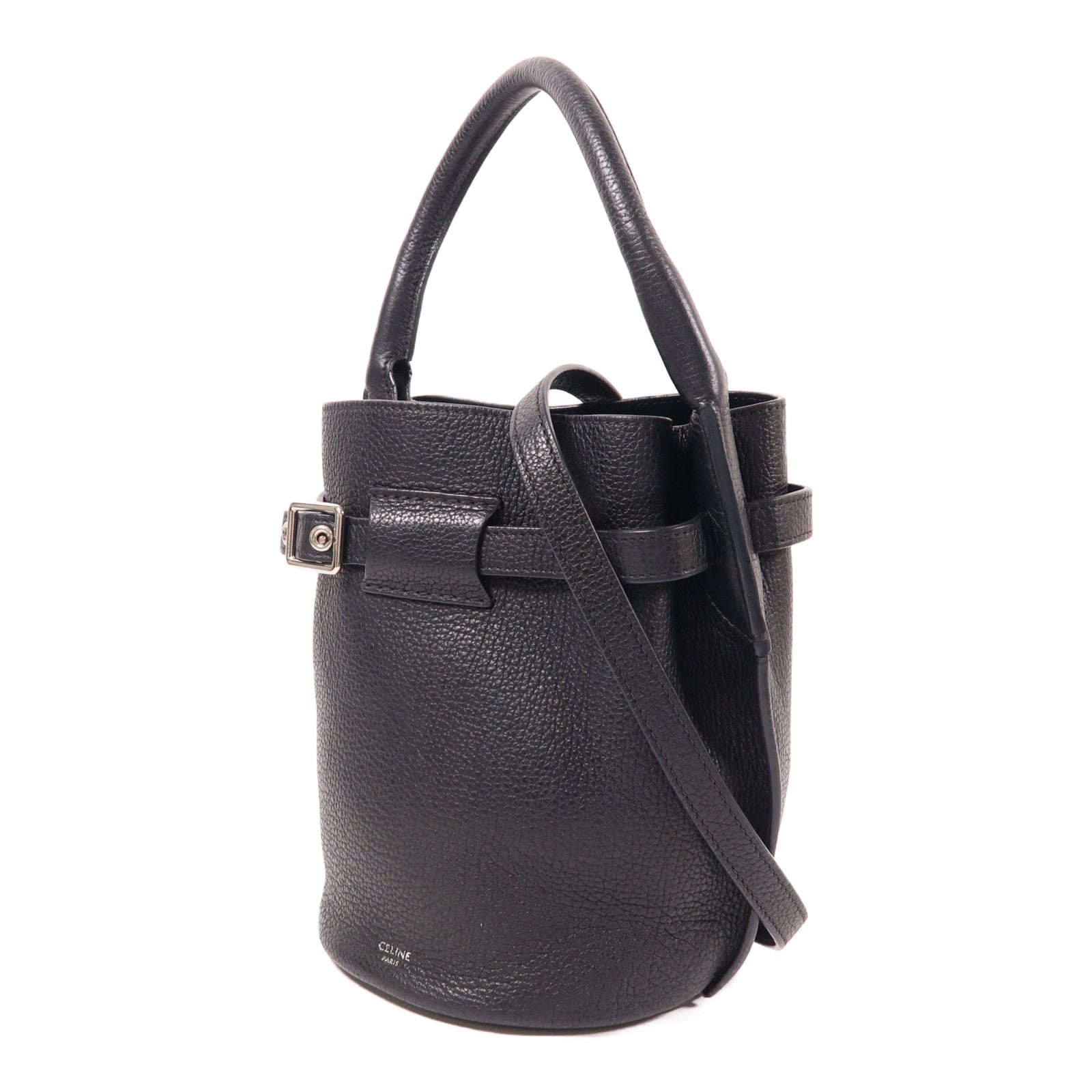 CELINE 牛皮皮革Bucket Bag金扣手挽肩背兩用袋