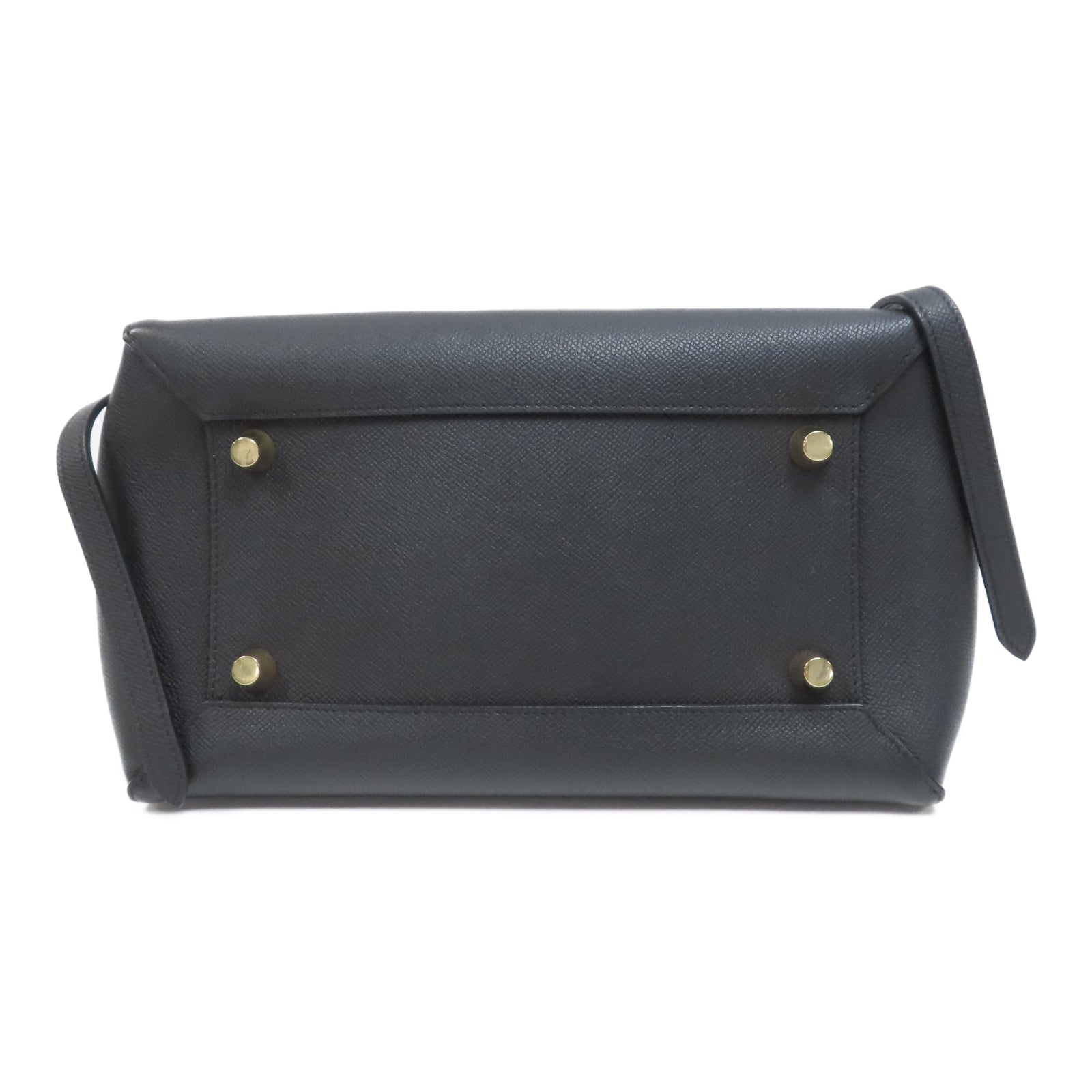 CELINE 牛皮皮革Belt Bag金扣手挽肩背兩用袋黑色
