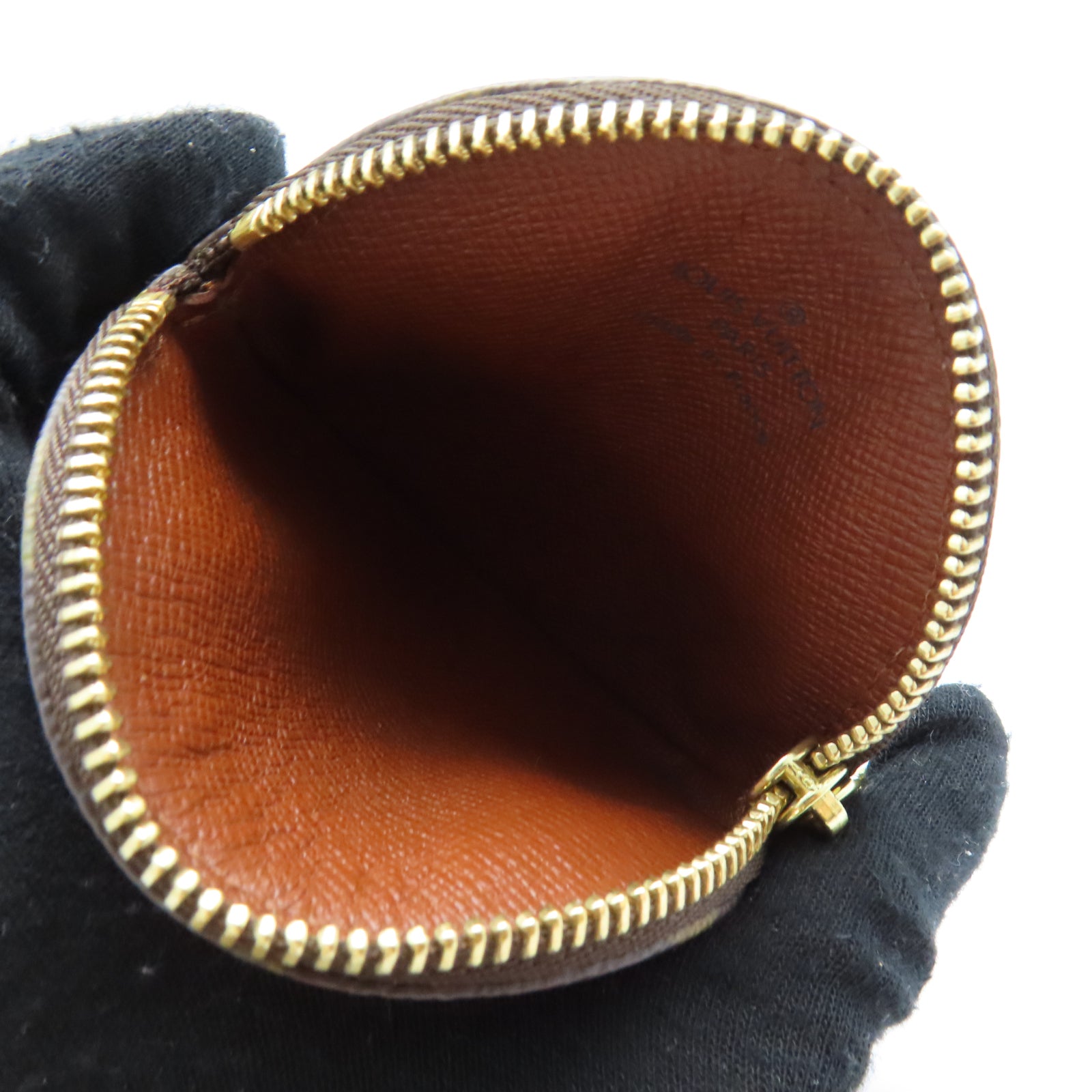 LOUIS VUITTON Monogram Coins Case金扣零錢包啡色