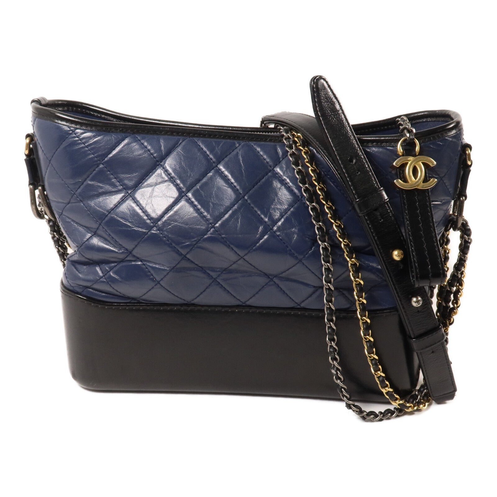 CHANEL 牛皮皮革Gabrielle Large鏈帶肩背袋