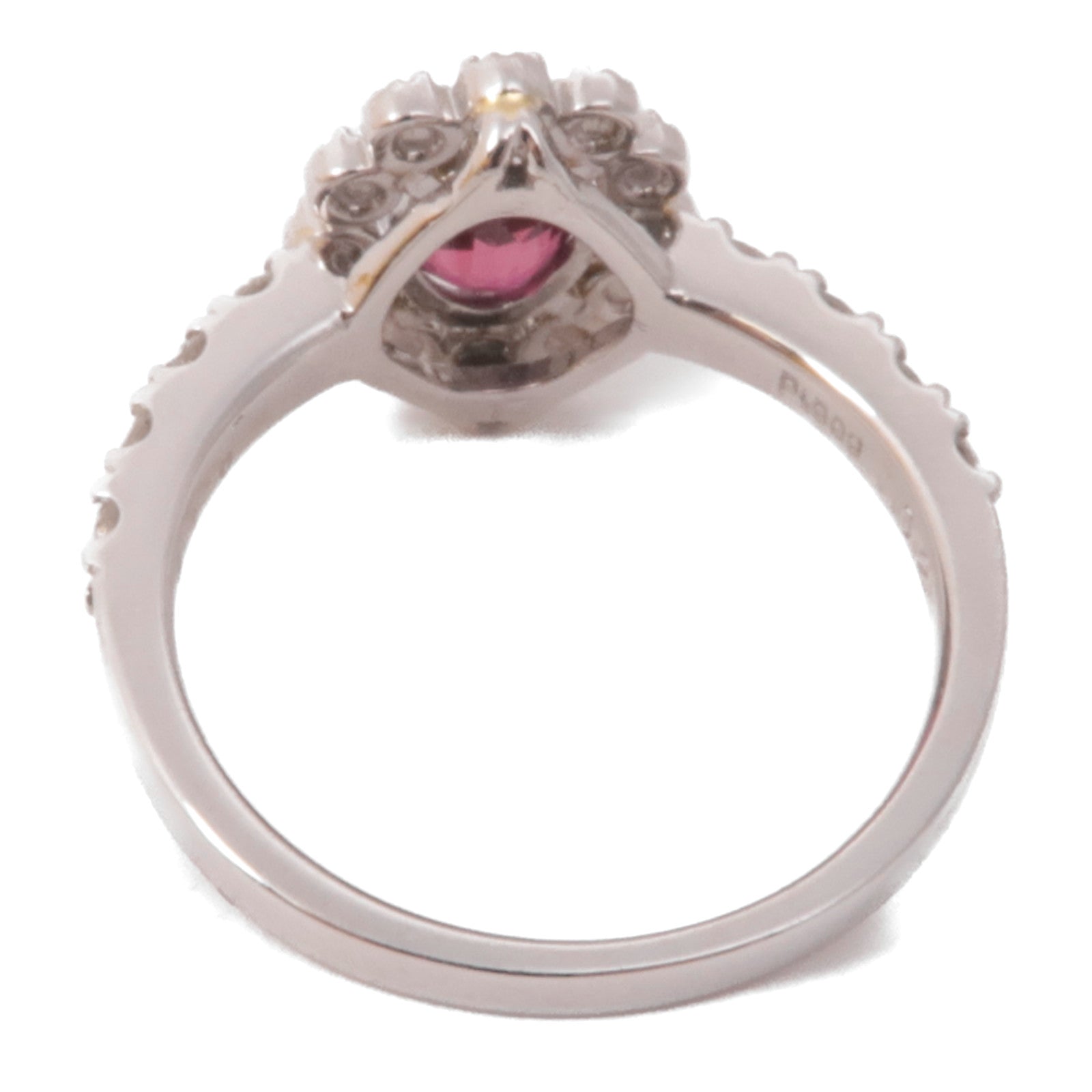 JEWELRY JEWELRY PT900鉑金/紅寶石/鑽石Ruby/Diamond Ring戒指US#6.25