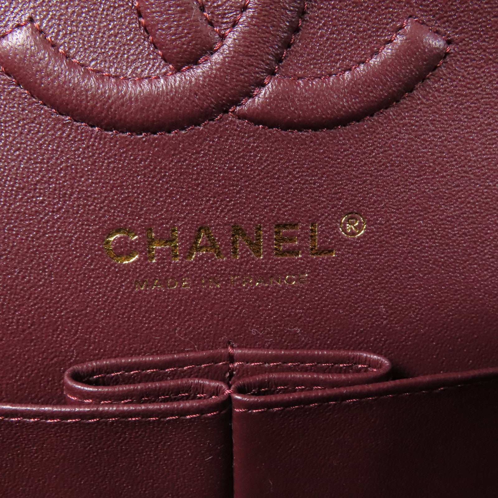 CHANEL 牛皮皮革Classic 23金扣鏈帶肩背袋