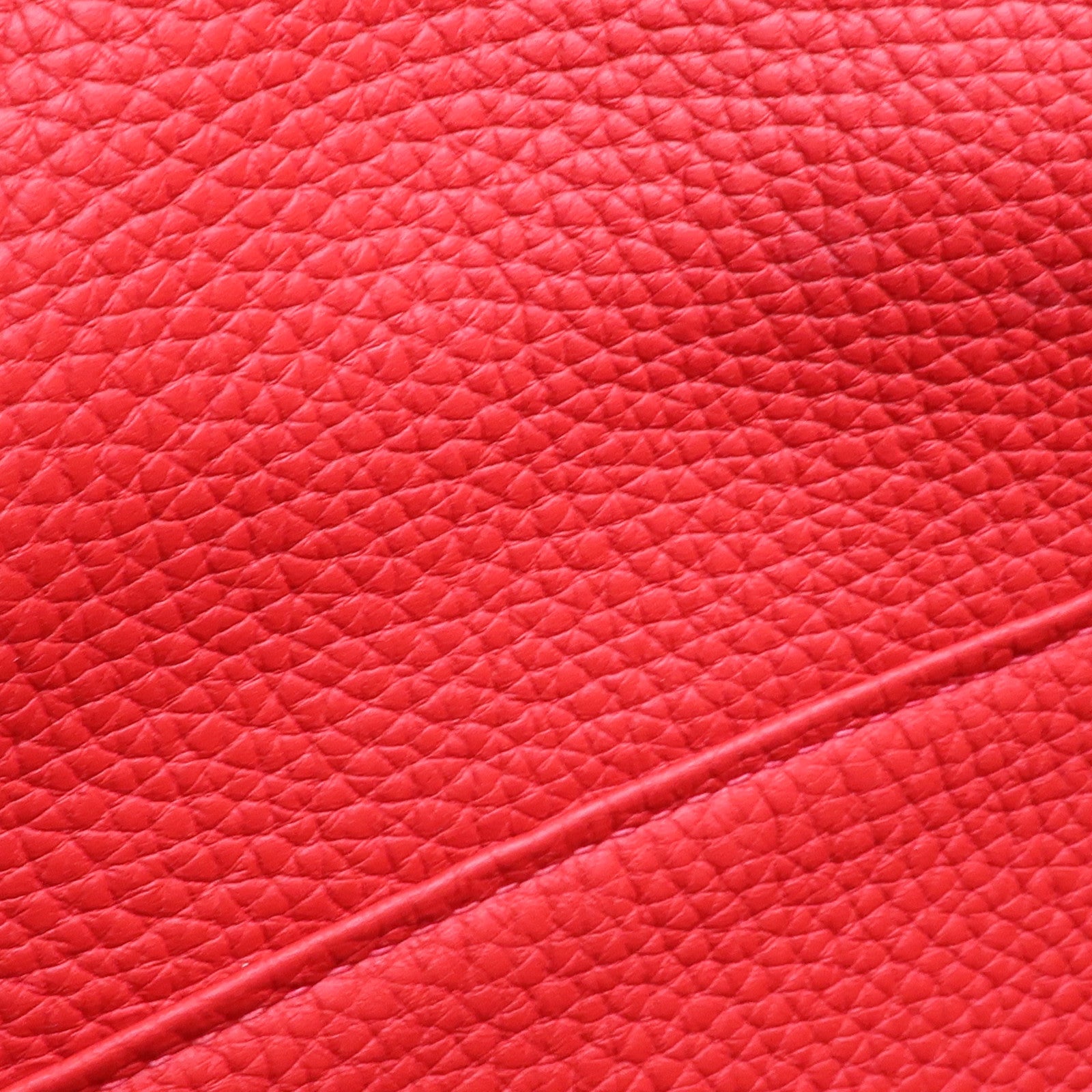 HERMES Clemence皮革Lindy 26金扣手挽肩背兩用袋Vermillon