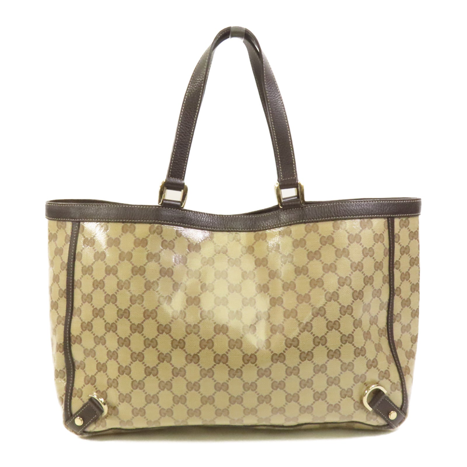 GUCCI 塗層帆布Tote Bag金扣手挽袋