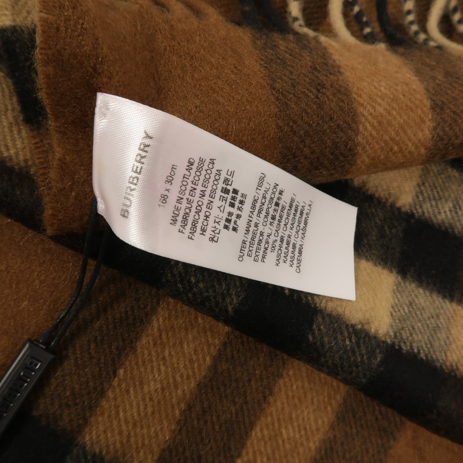 BURBERRY 羊絨Scarf 168x30cm圍巾