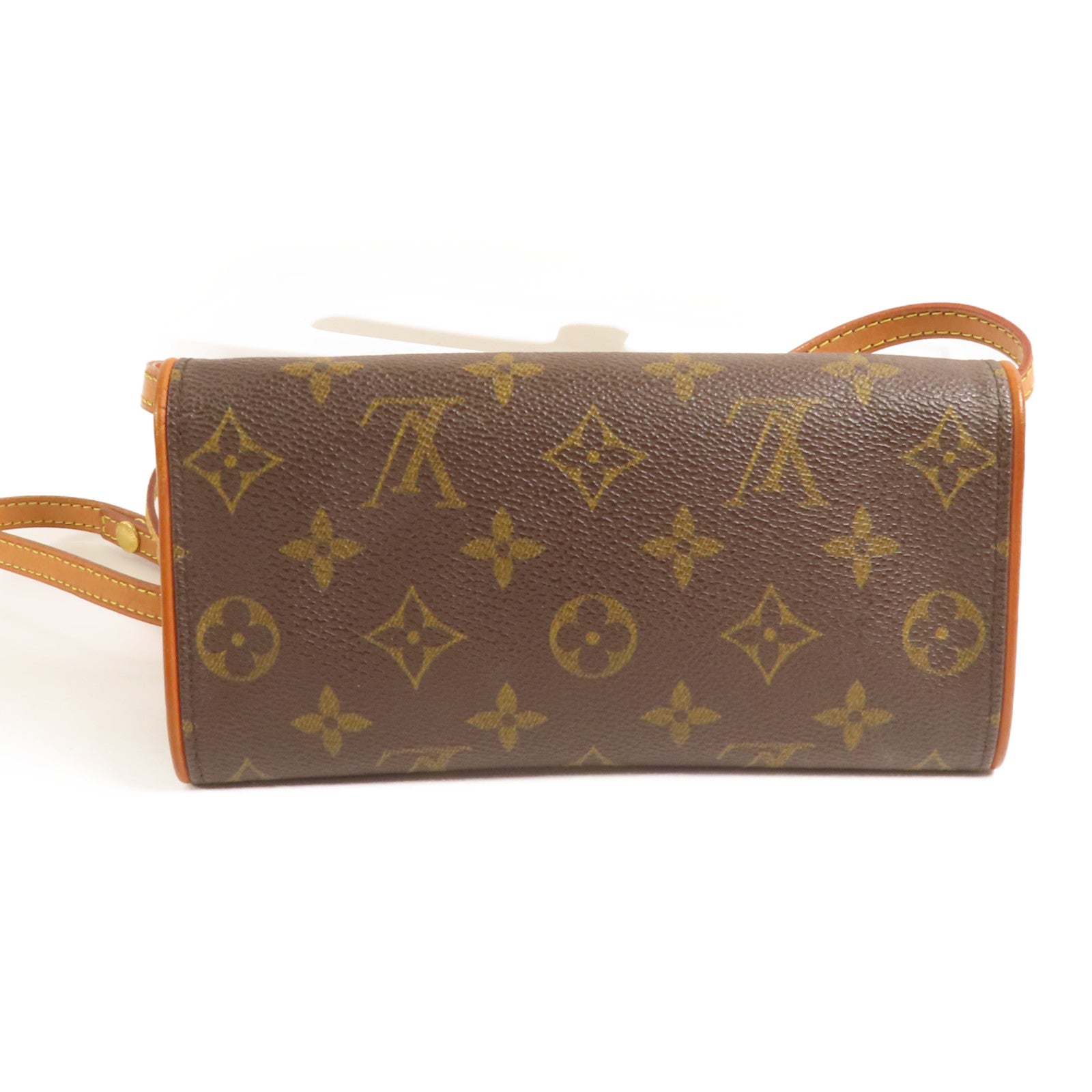 LOUIS VUITTON Monogram Pochette Twin PM金扣肩背袋