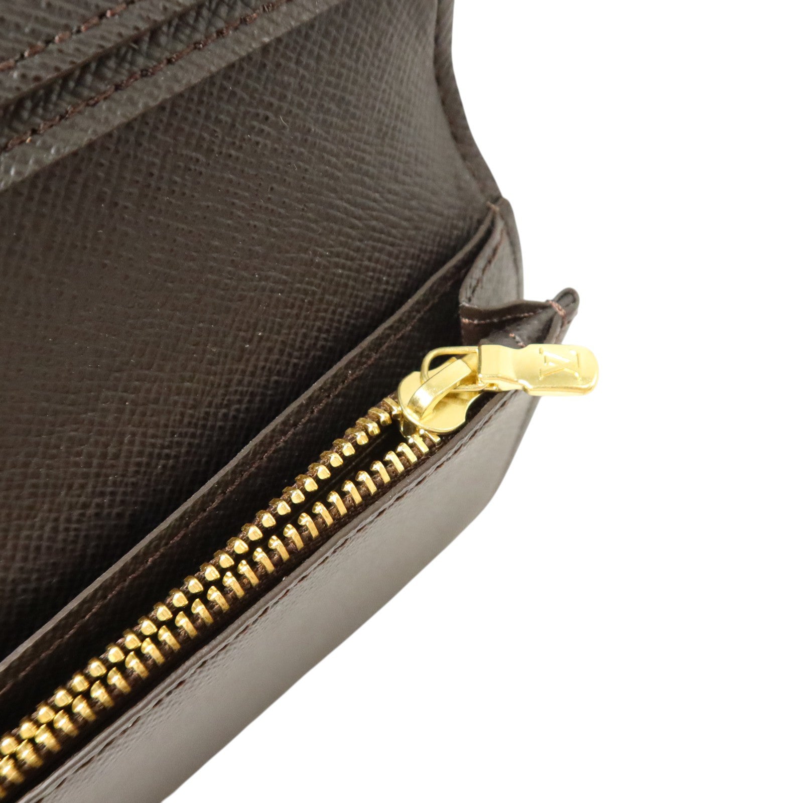 LOUIS VUITTON Damier Portefeuille Brazza金扣長錢包
