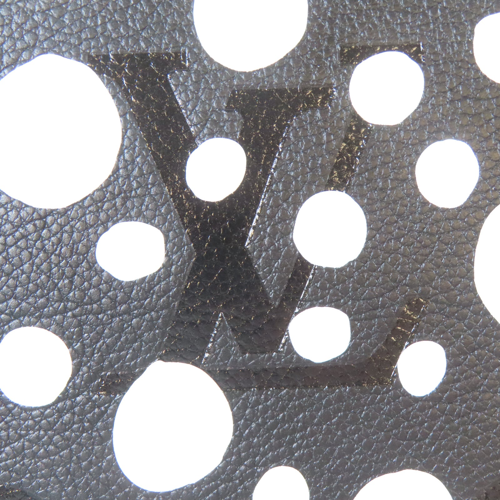 LOUIS VUITTON Monogram Empreinte Lv X YK Multi Pochette Accessoires銀扣手挽肩背兩用袋黑色