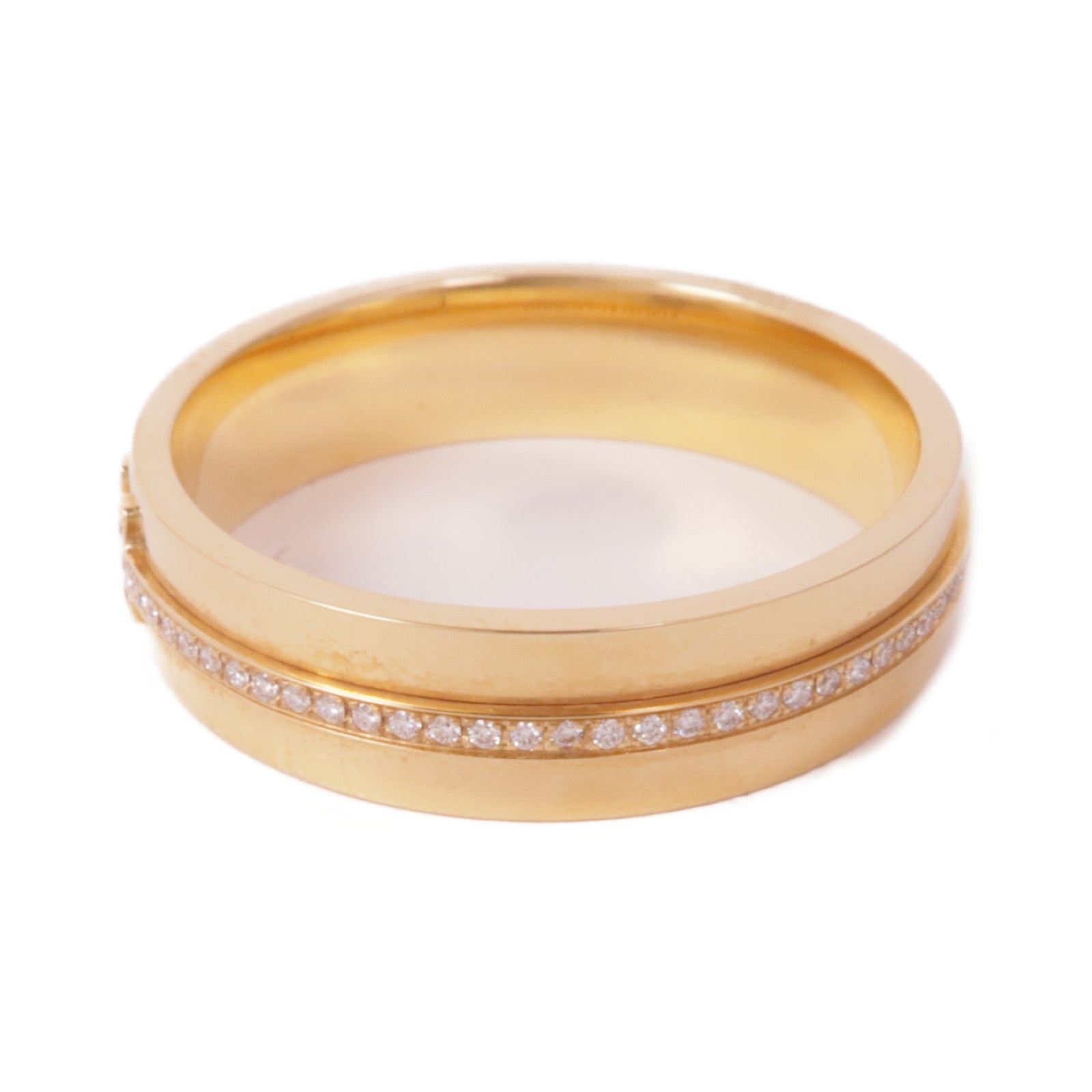 TIFFANY＆CO 18K玫瑰金T Narrow Diamond Ring鑽石戒指US#10