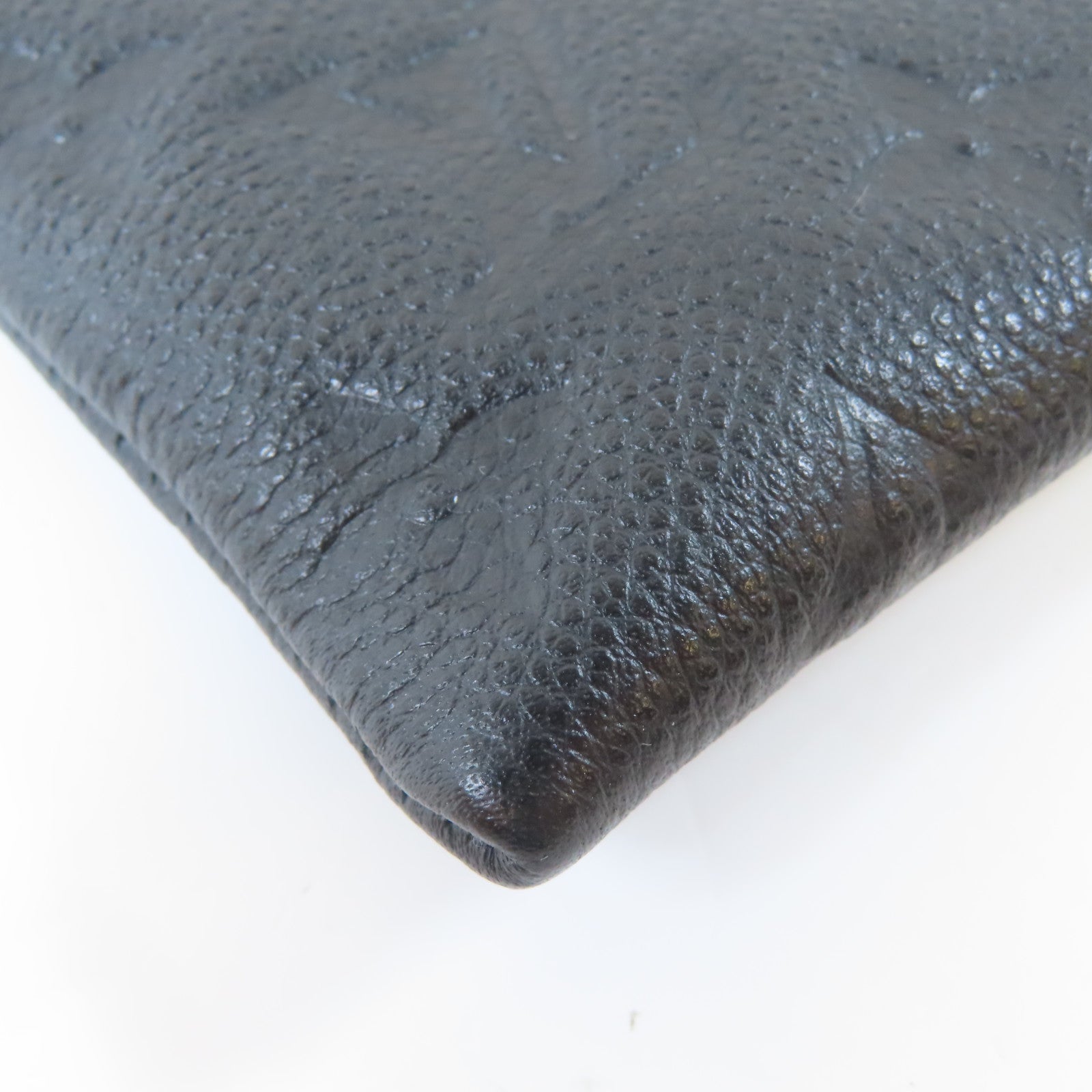 LOUIS VUITTON Monogram Empreinte Daily Pouch金扣手拿包黑色
