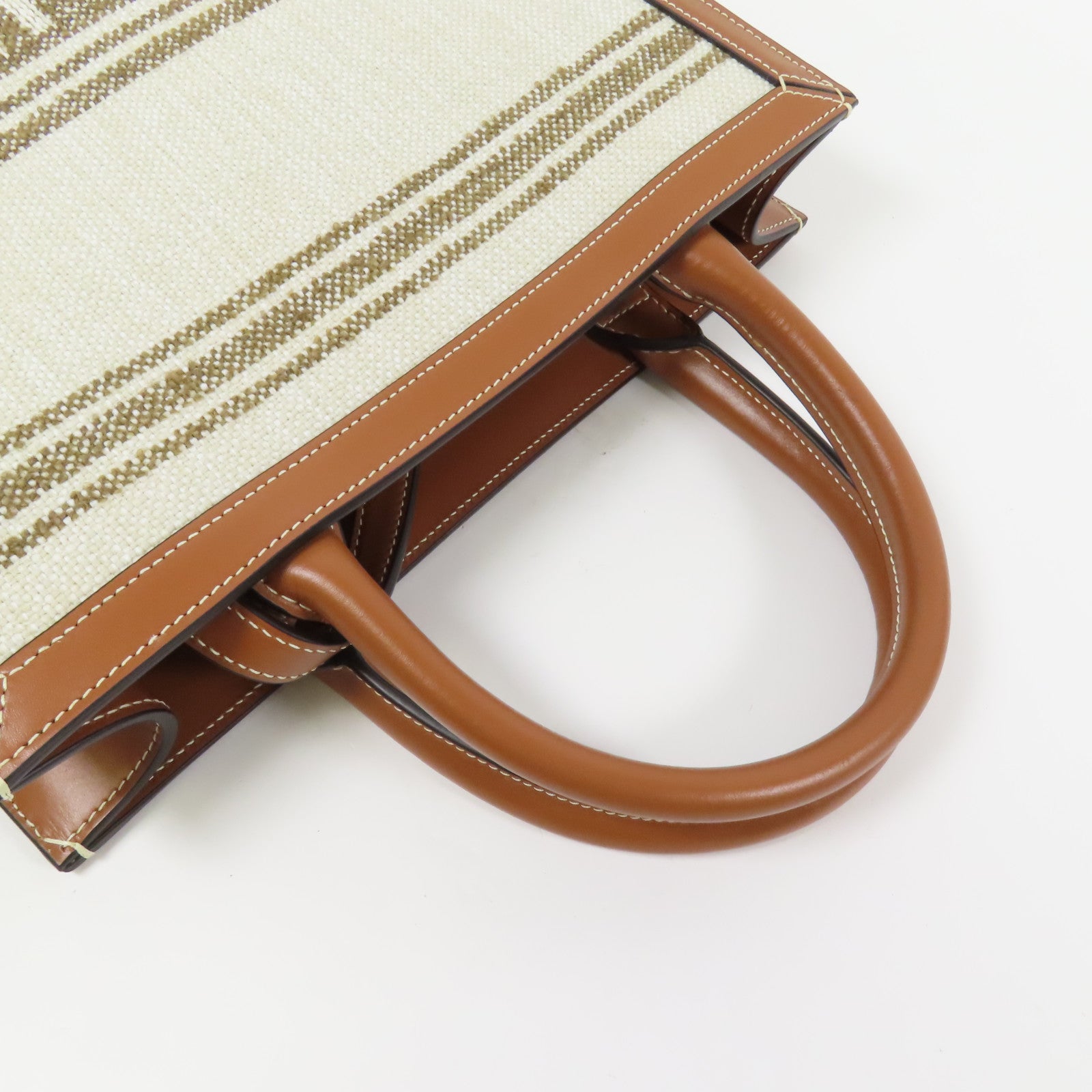 CELINE 帆布Small Vertical Cabas金扣手挽肩背兩用袋