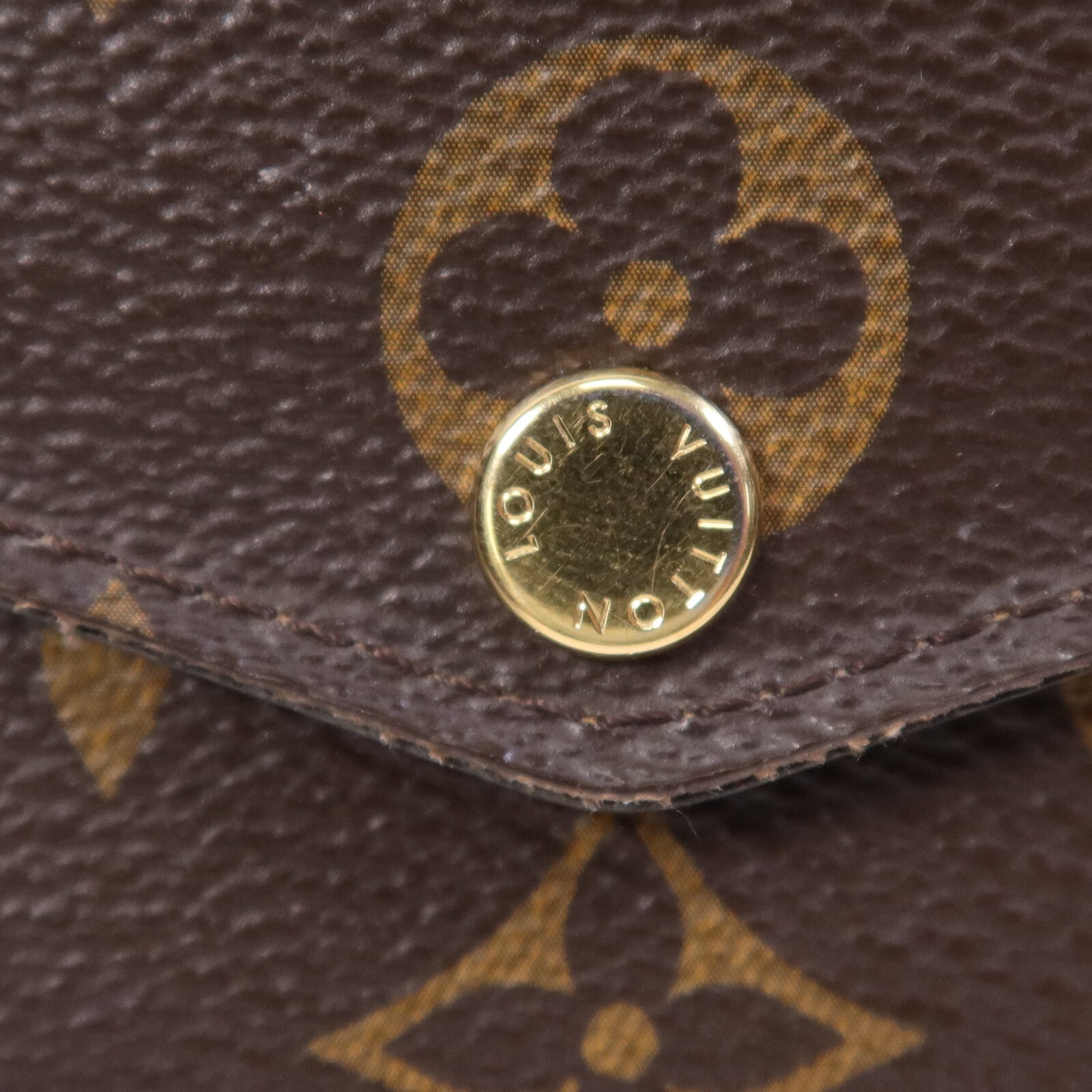 LOUIS VUITTON Monogram Sarah Compact Wallet金扣錢包