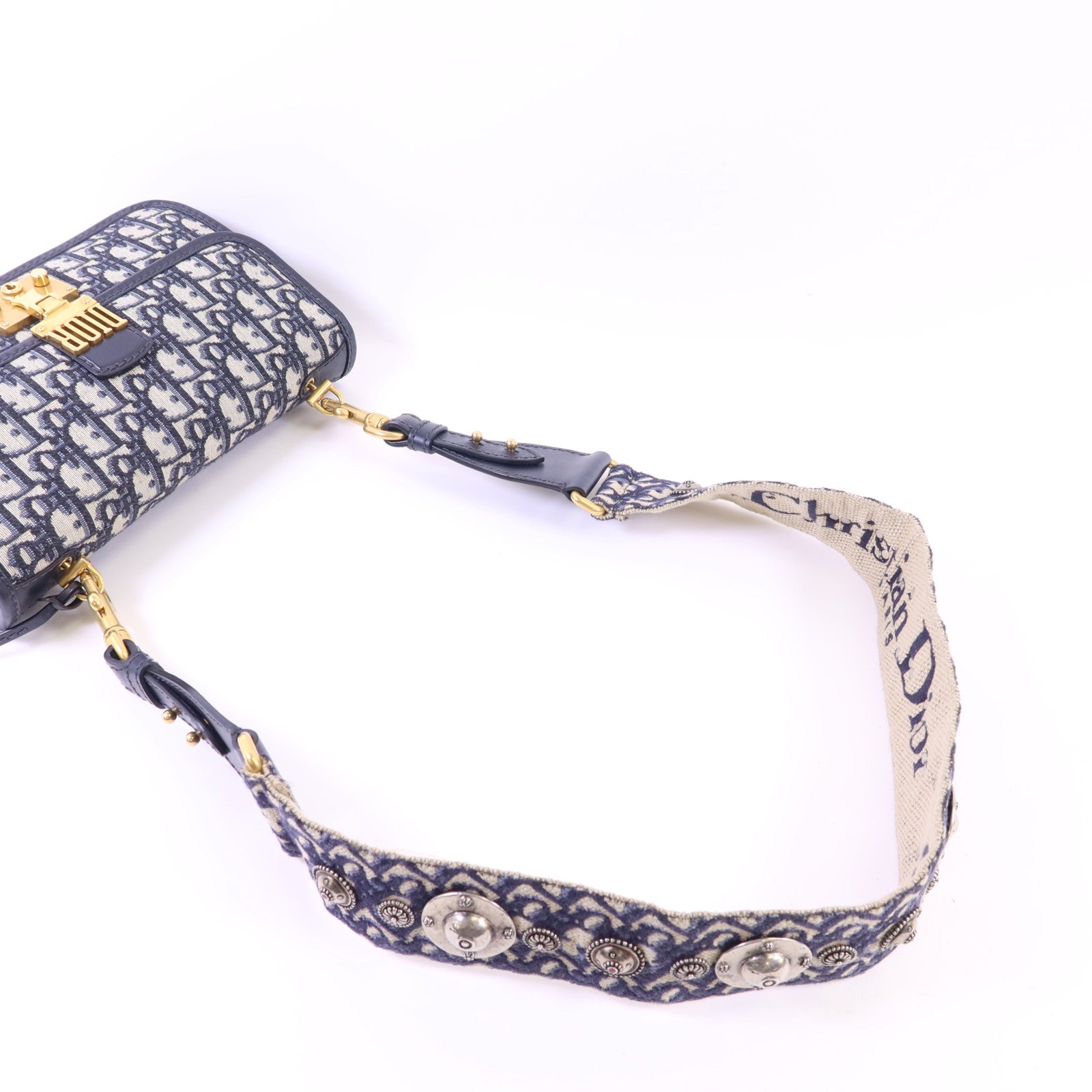 Dior 帆布Dioraddict Flap Bag金扣肩背袋