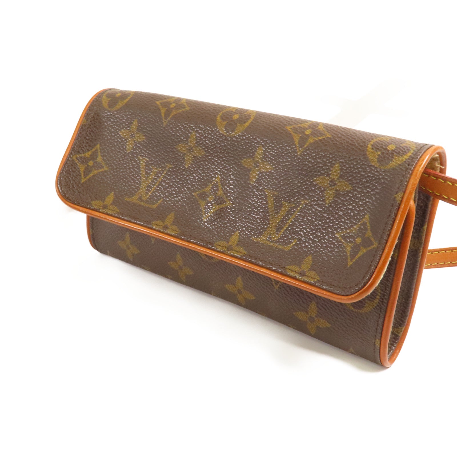 LOUIS VUITTON Monogram Pochette Twin PM金扣肩背袋