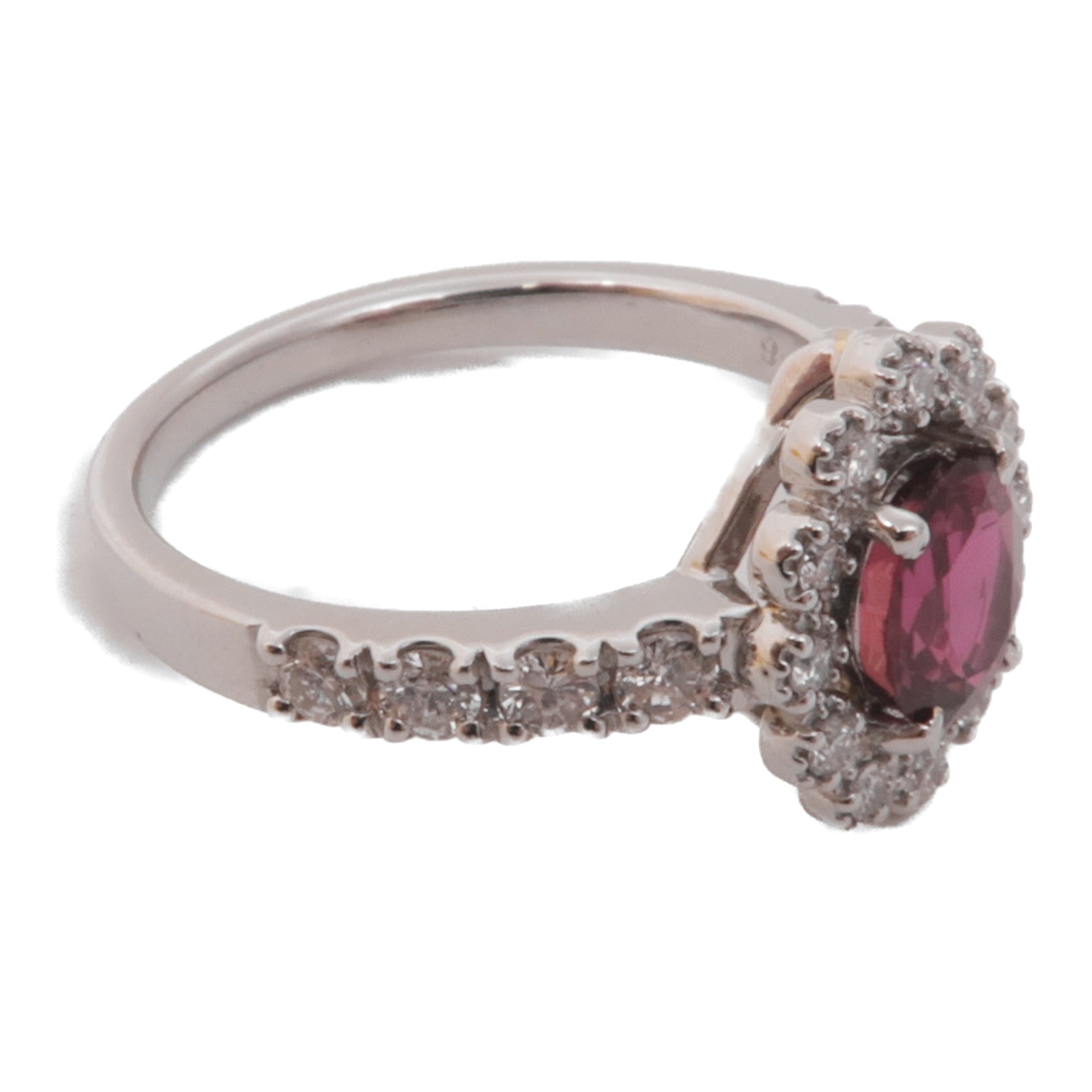 JEWELRY JEWELRY PT900鉑金/紅寶石/鑽石Ruby/Diamond Ring戒指US#6.25