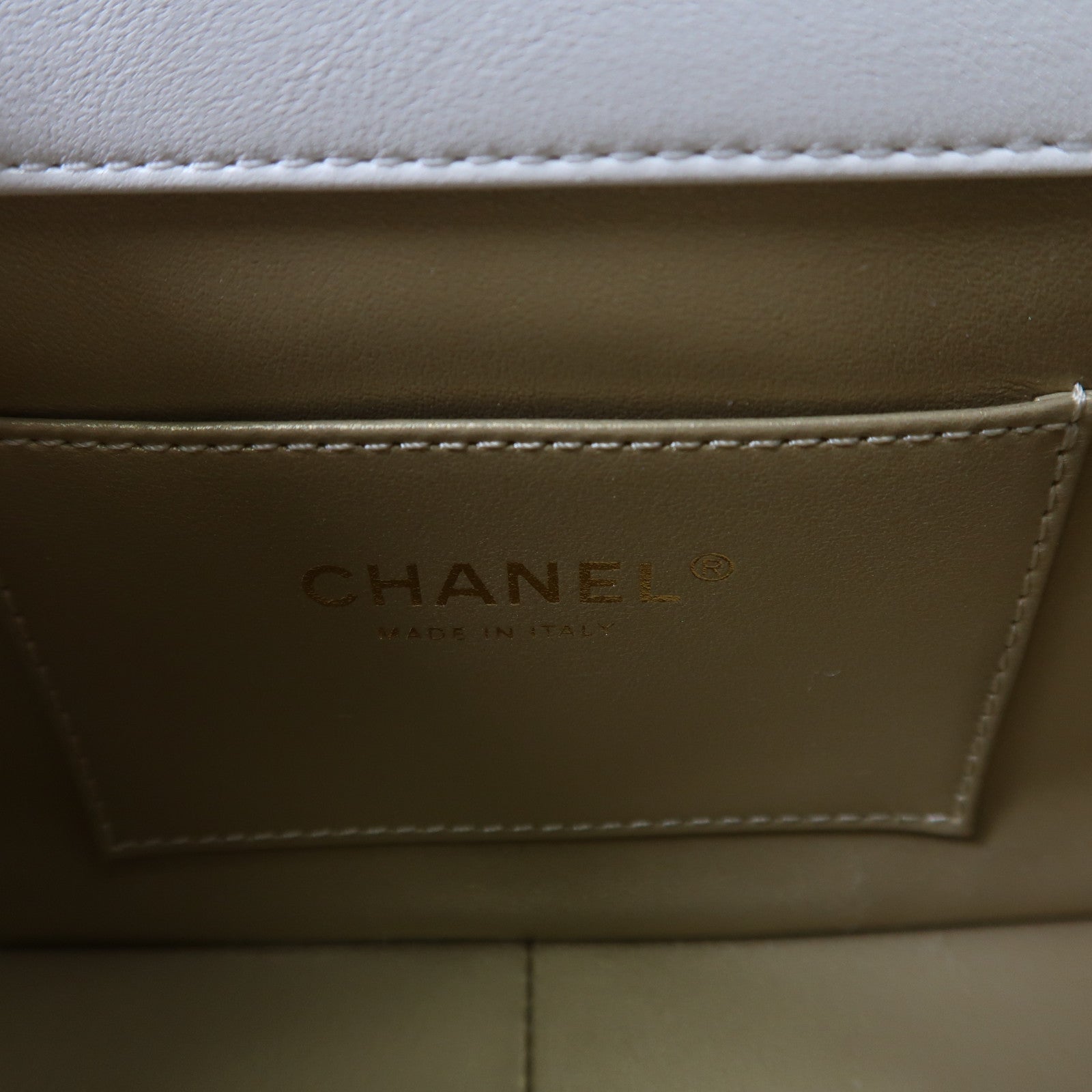 CHANEL 羊皮皮革Chain Shoulder金扣鏈帶肩背袋