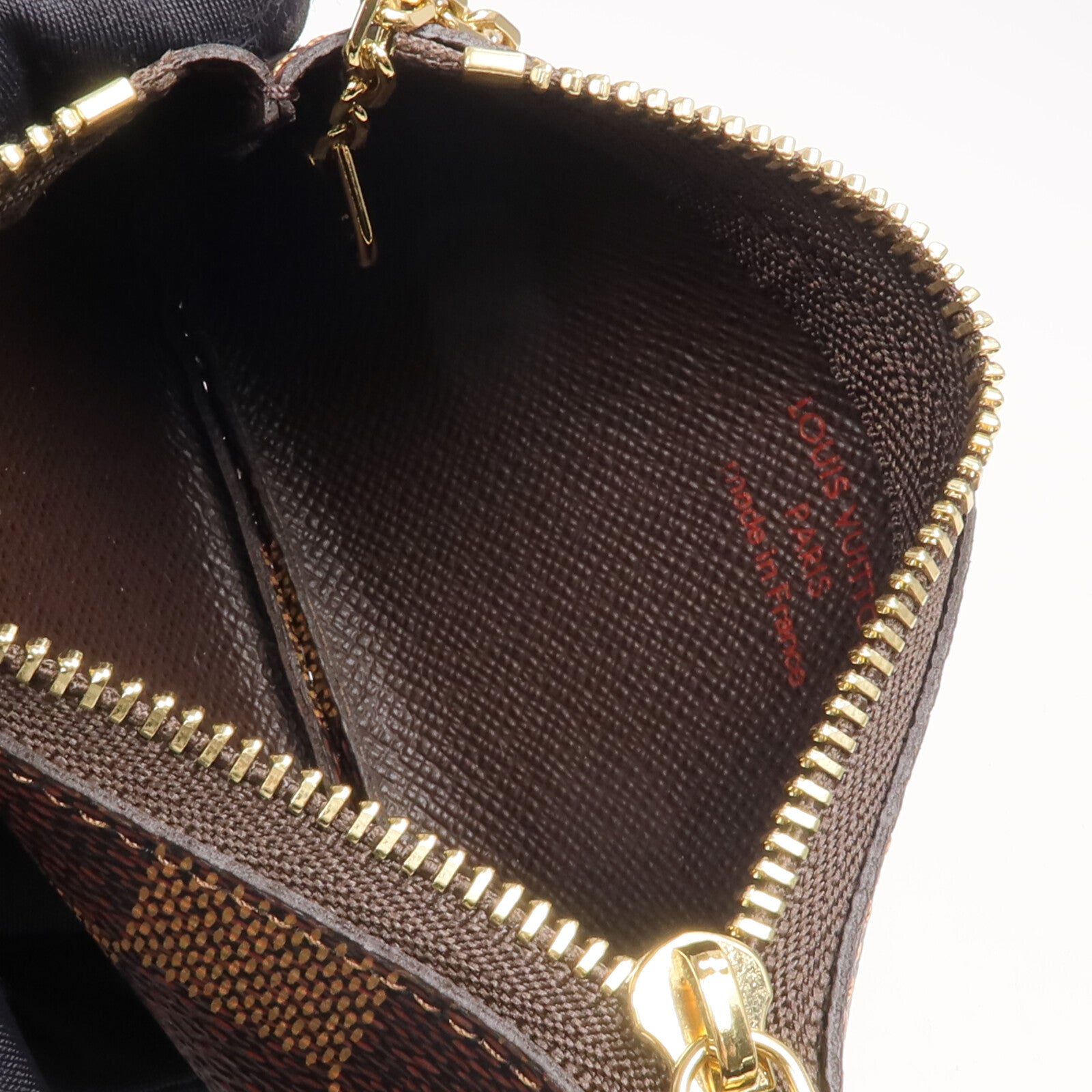 LOUIS VUITTON Damier Pochette Cles金扣鎖匙包