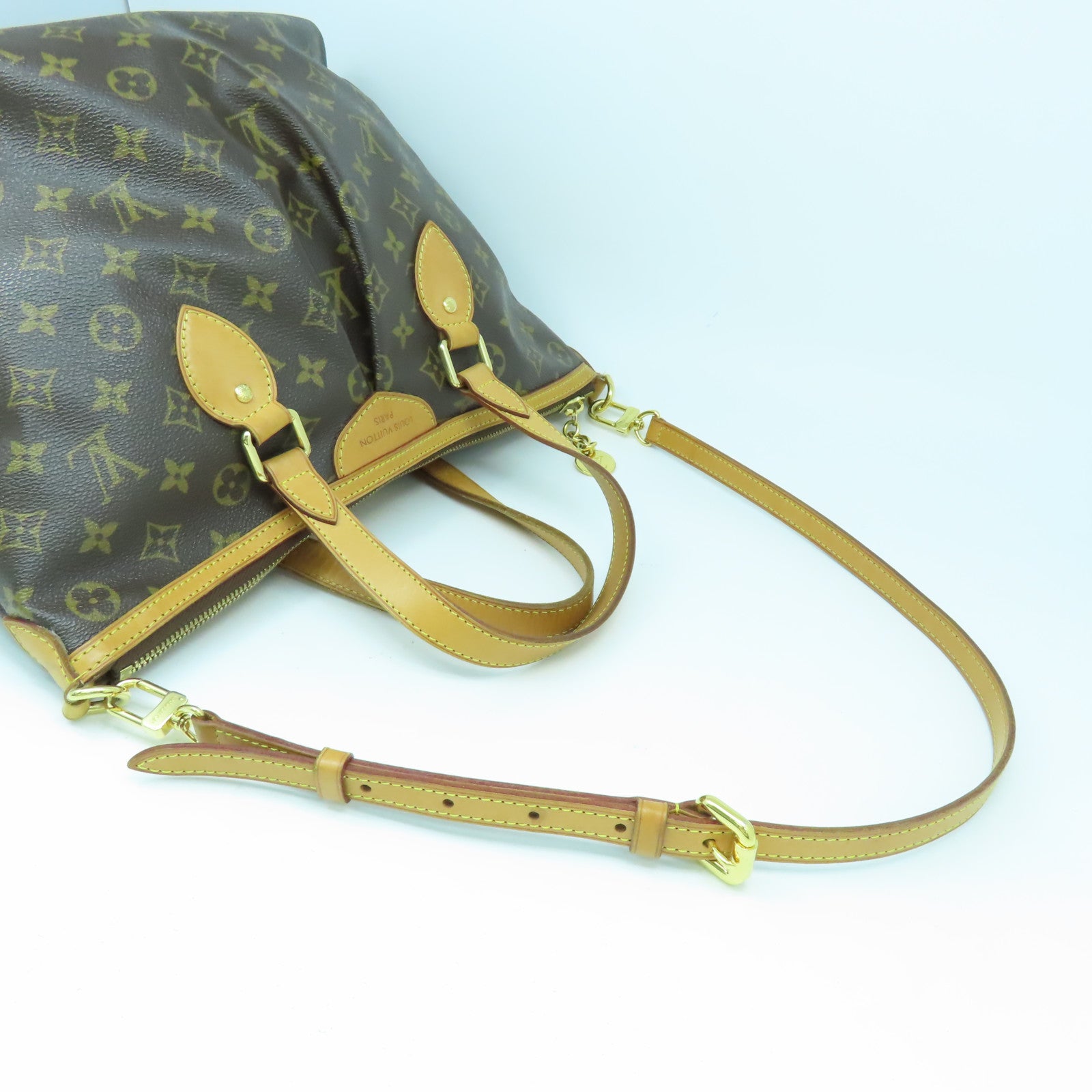 LOUIS VUITTON 【激減優惠】Monogram Palermo PM金扣手挽肩背兩用袋啡色