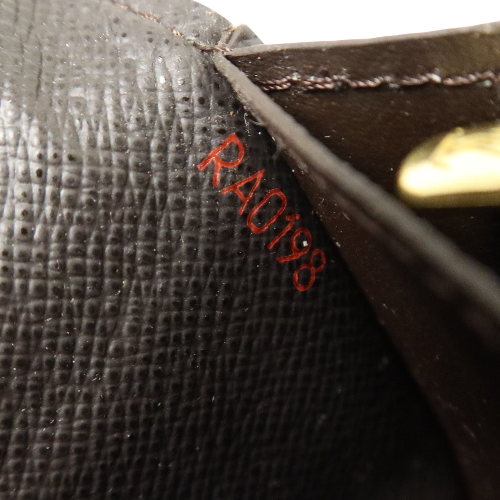 LOUIS VUITTON Damier Portefeuille Brazza金扣長錢包
