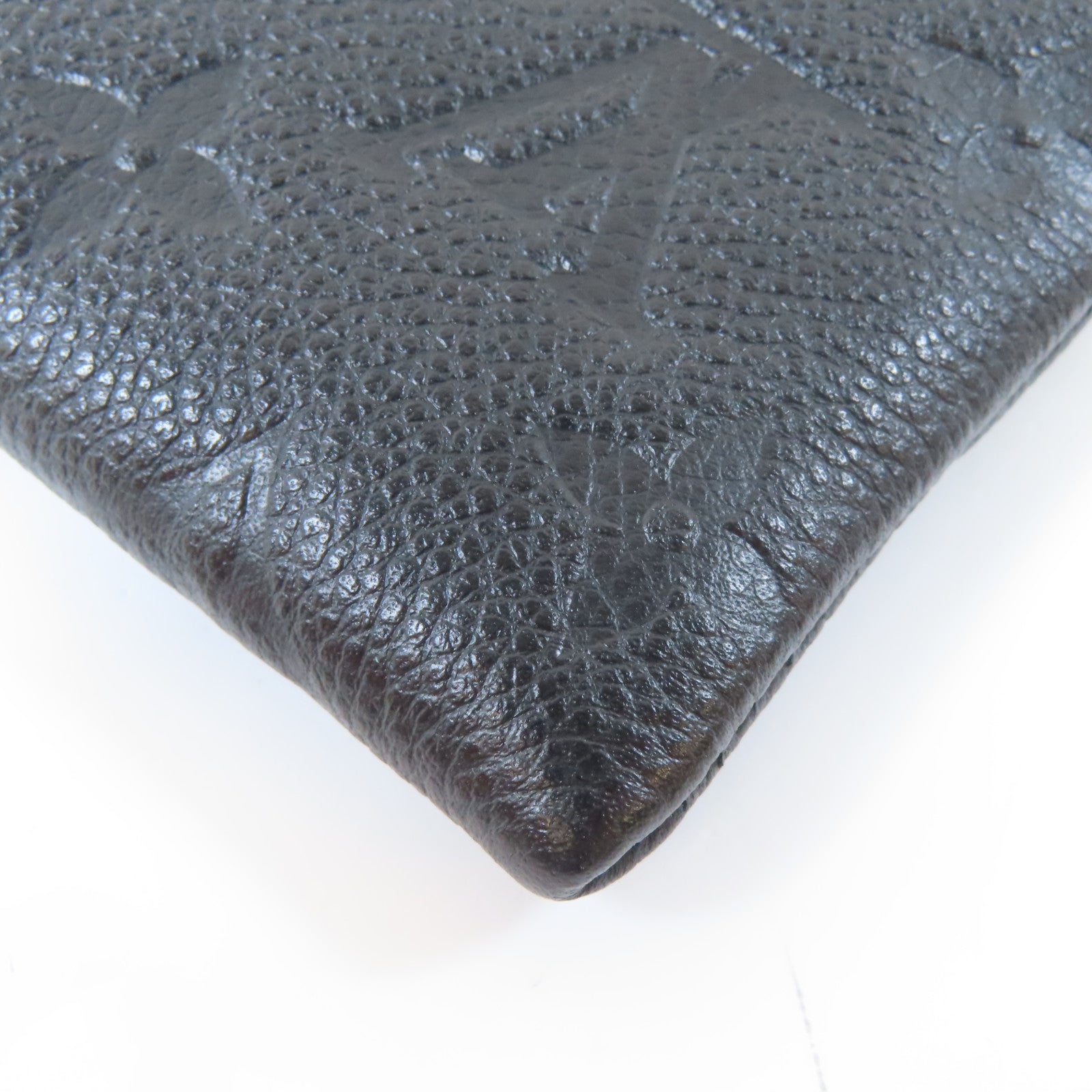LOUIS VUITTON Monogram Empreinte Daily Pouch金扣手拿包黑色