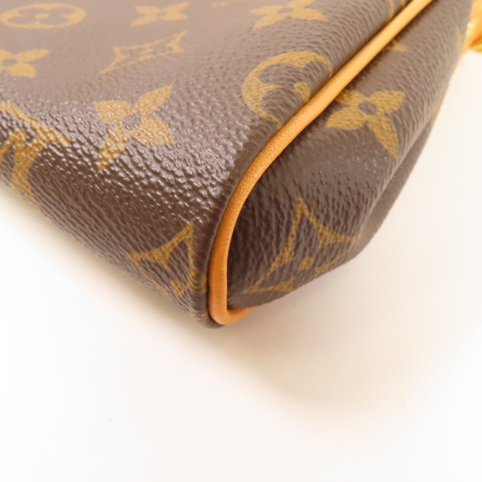 LOUIS VUITTON Monogram Eva金扣手挽肩背兩用袋棕色