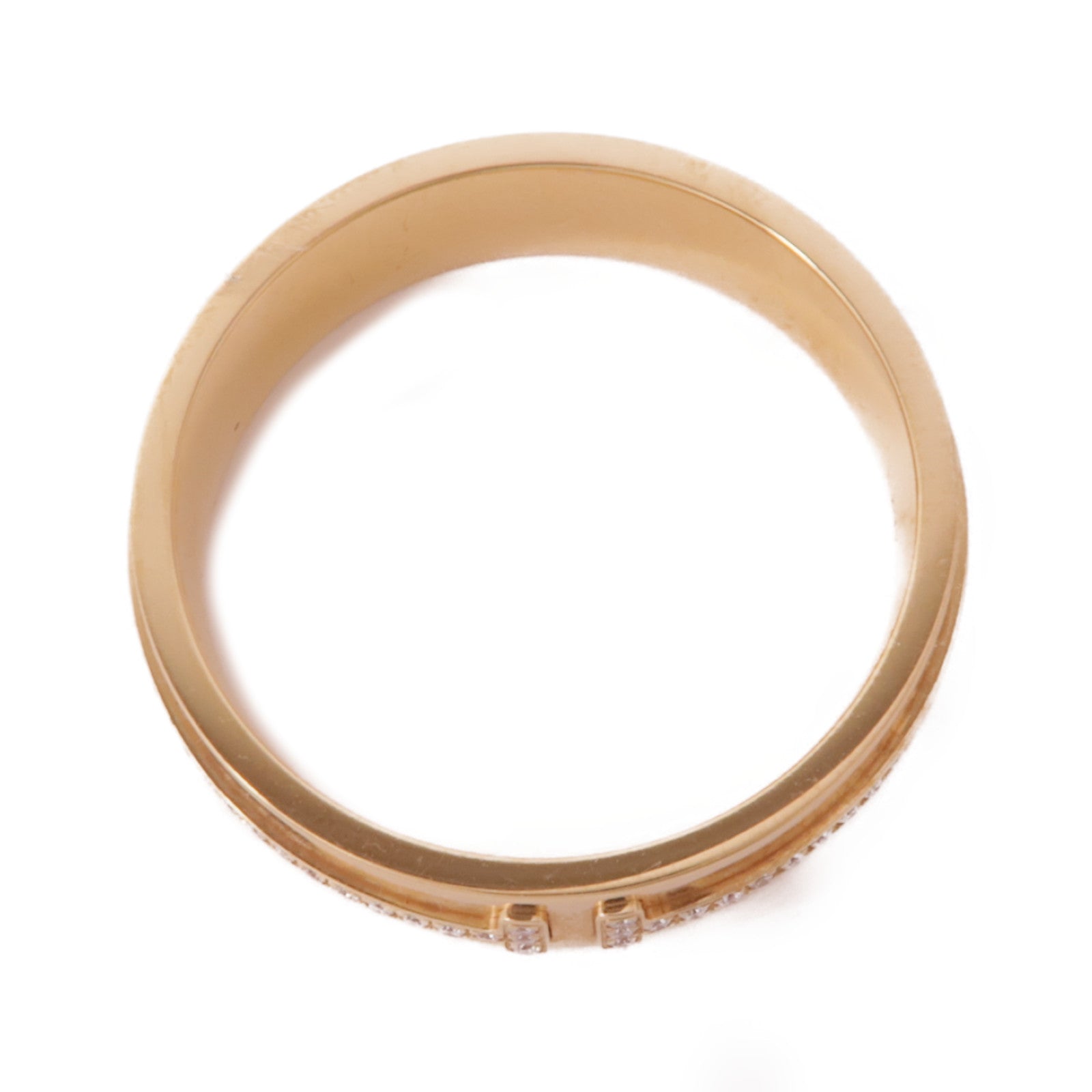 TIFFANY＆CO 18K玫瑰金T Narrow Diamond Ring鑽石戒指US#10