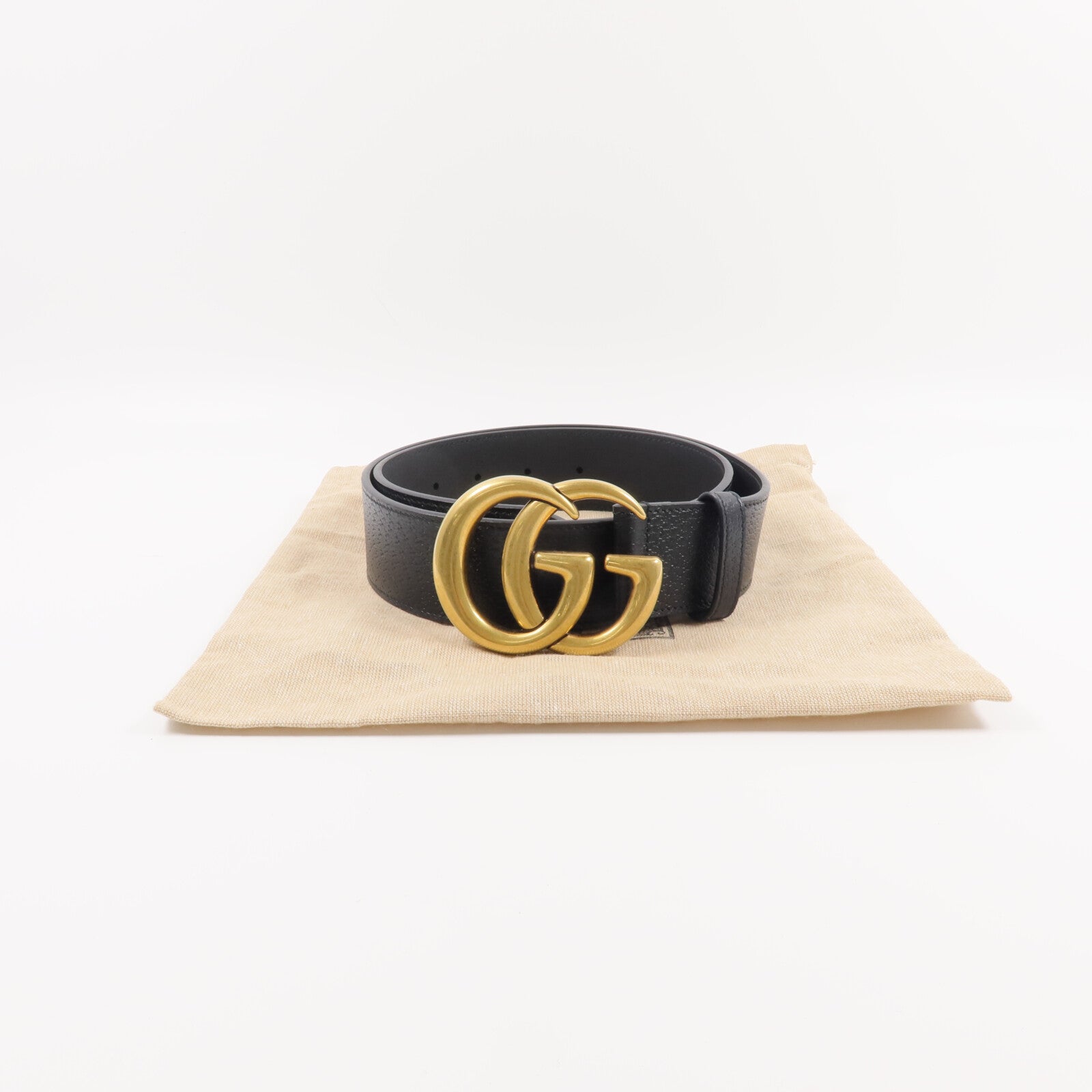 GUCCI 牛皮皮革GG Marmont Belt皮帶