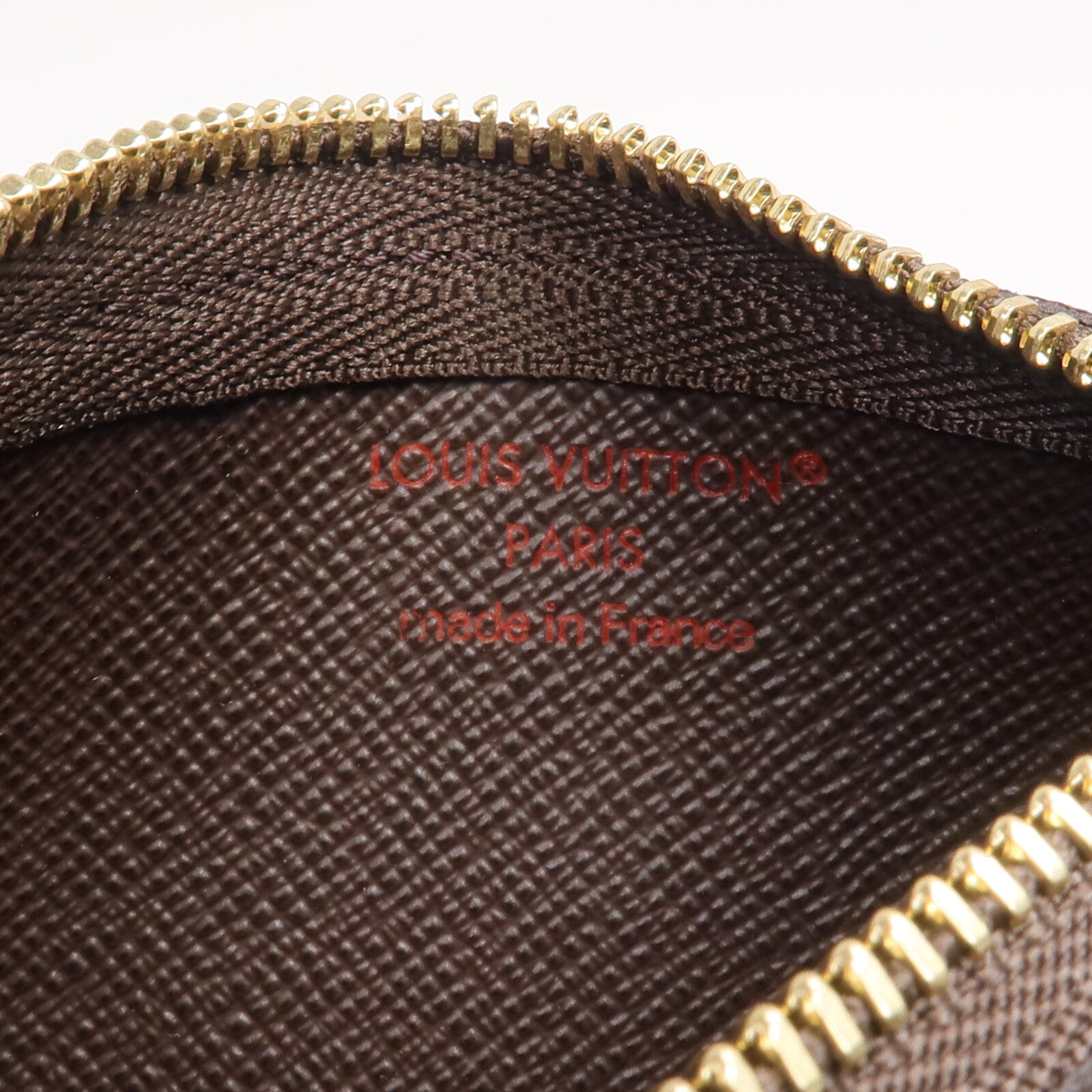 LOUIS VUITTON Damier Pochette Cles金扣鎖匙包