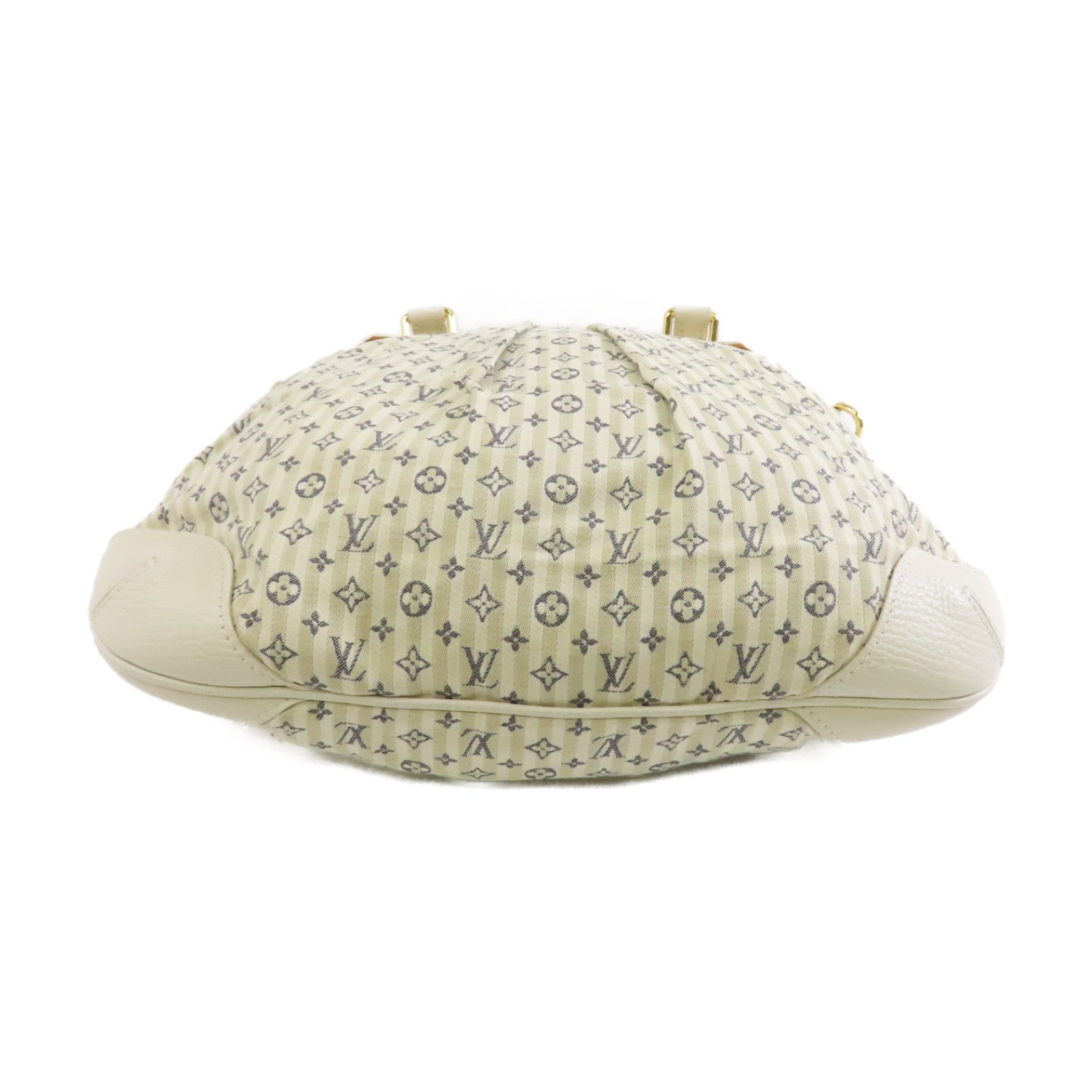 LOUIS VUITTON 【激減優惠】Monogram Mini Lin Croisette Marina GM金扣手挽肩背兩用袋白色