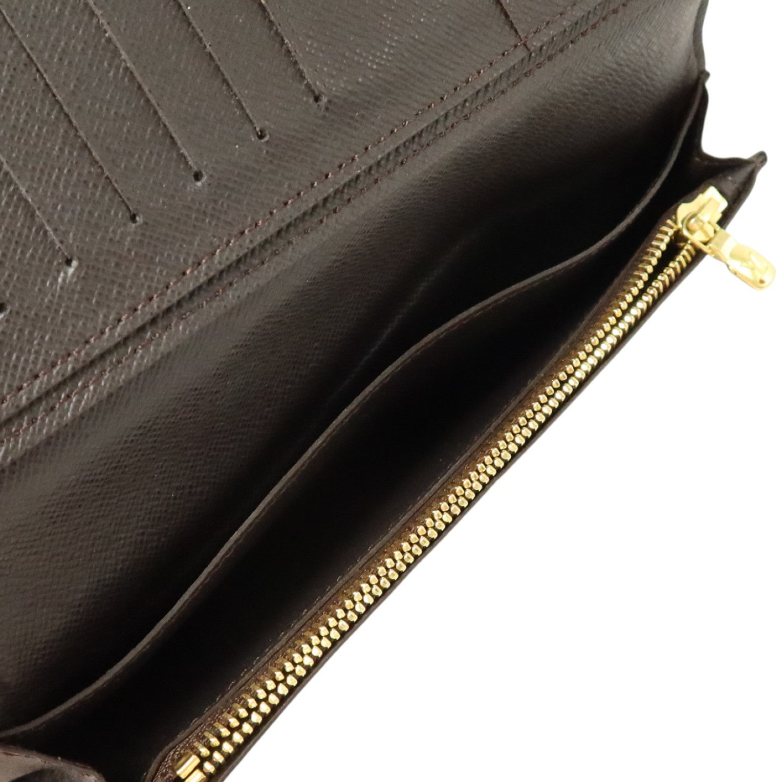 LOUIS VUITTON Damier Portefeuille Brazza金扣長錢包
