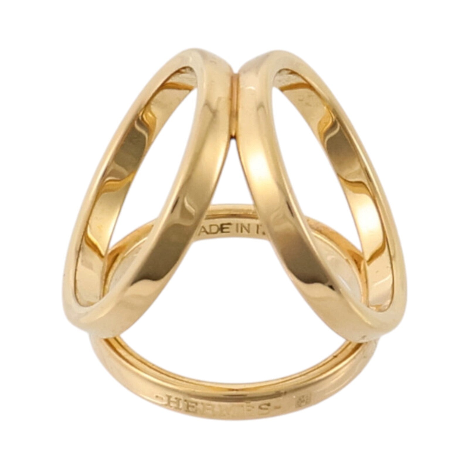 HERMES 金屬Trio Scarf Ring絲巾扣