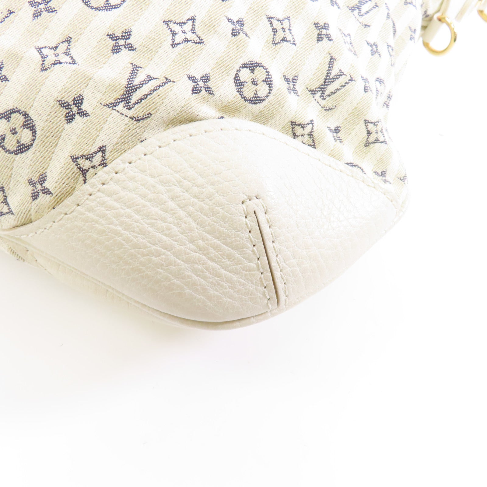 LOUIS VUITTON 【激減優惠】Monogram Mini Lin Croisette Marina GM金扣手挽肩背兩用袋白色