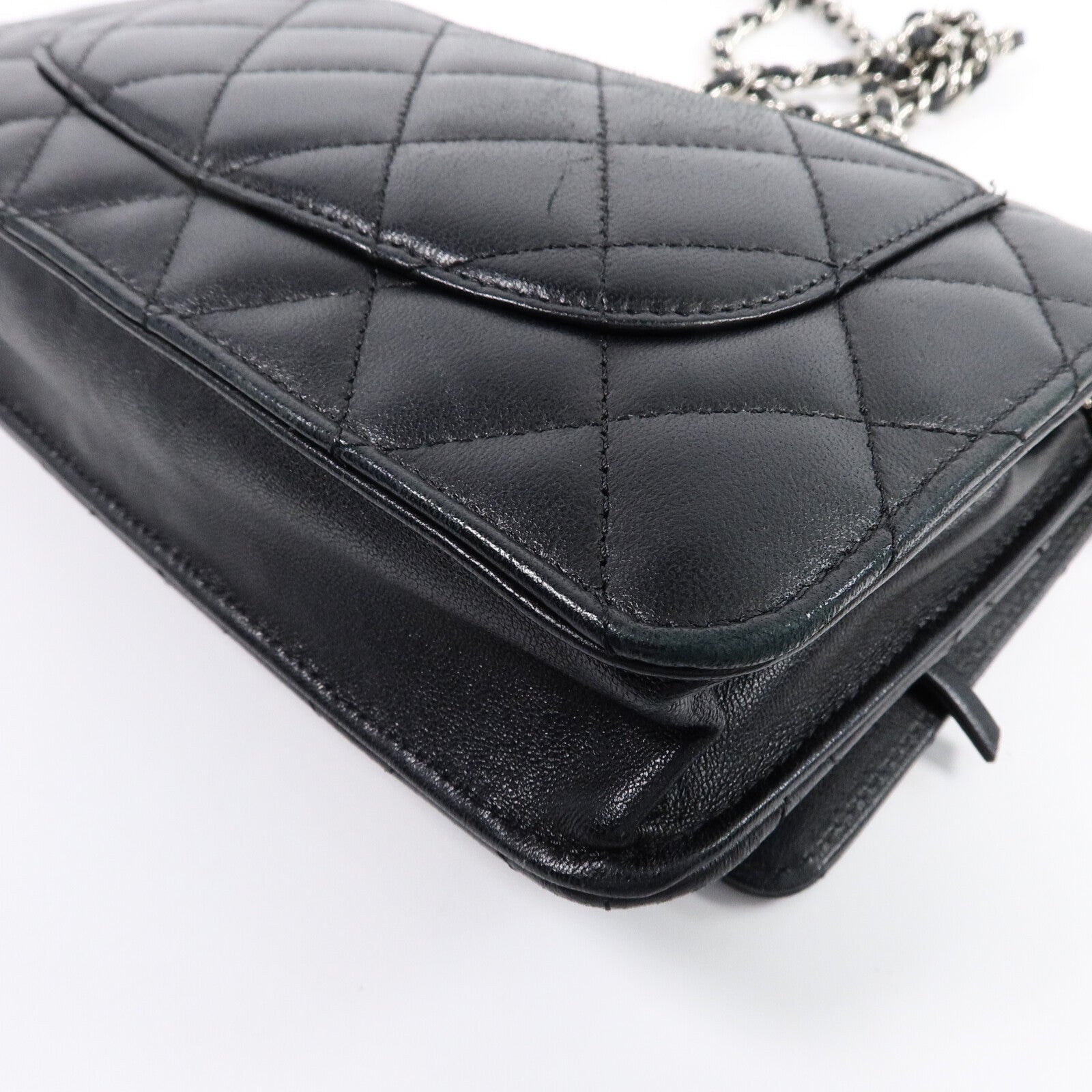 CHANEL 羊皮皮革WOC Wallet On Chain鏈帶肩背袋