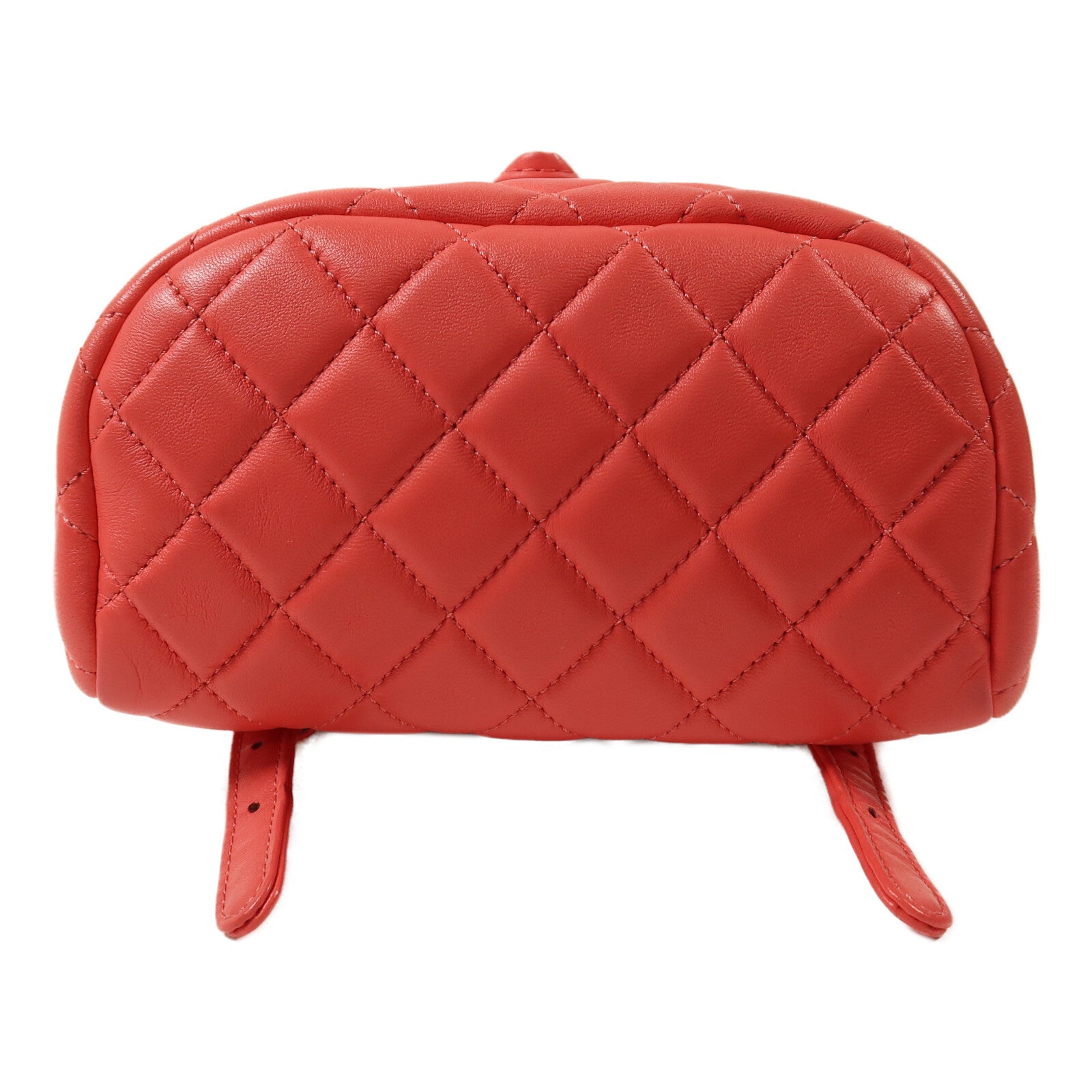 CHANEL 羊皮皮革Backpack金扣鏈帶背包