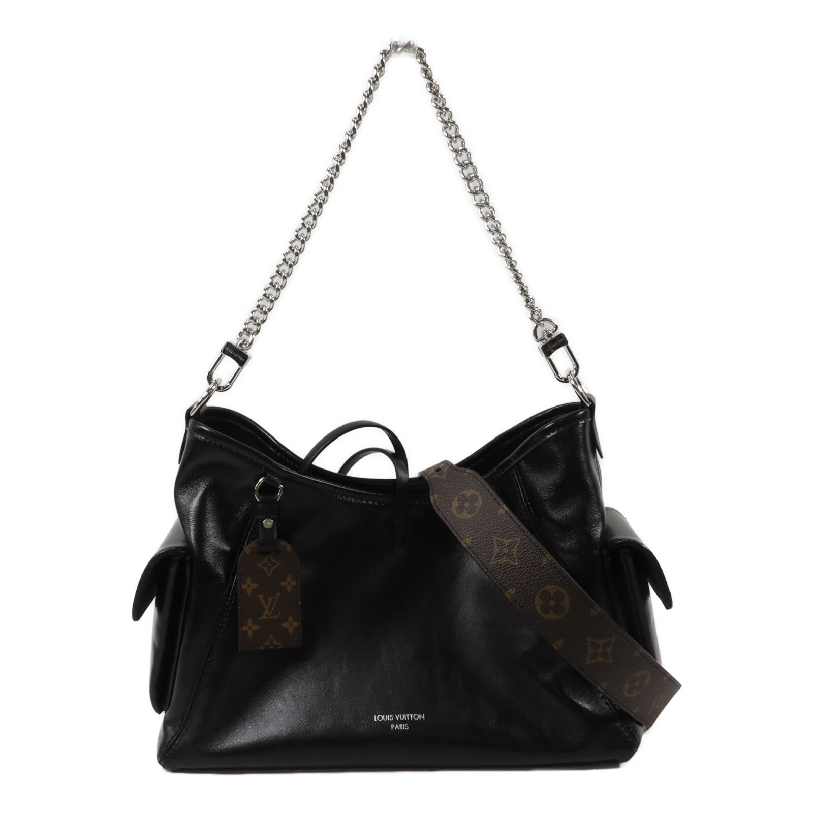 LOUIS VUITTON 羊皮皮革Carry All Vibe PM手挽肩背兩用袋
