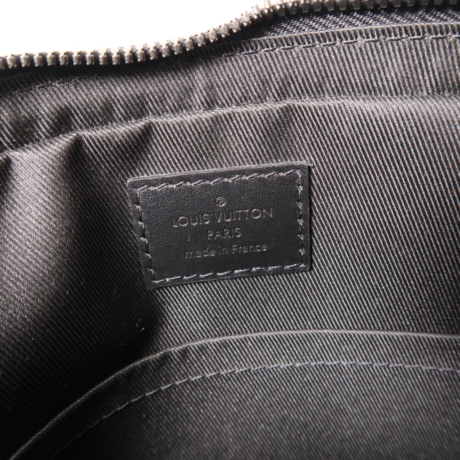 LOUIS VUITTON Monogram Eclipse Trio Messenger Bag銀扣肩背袋黑色/灰色
