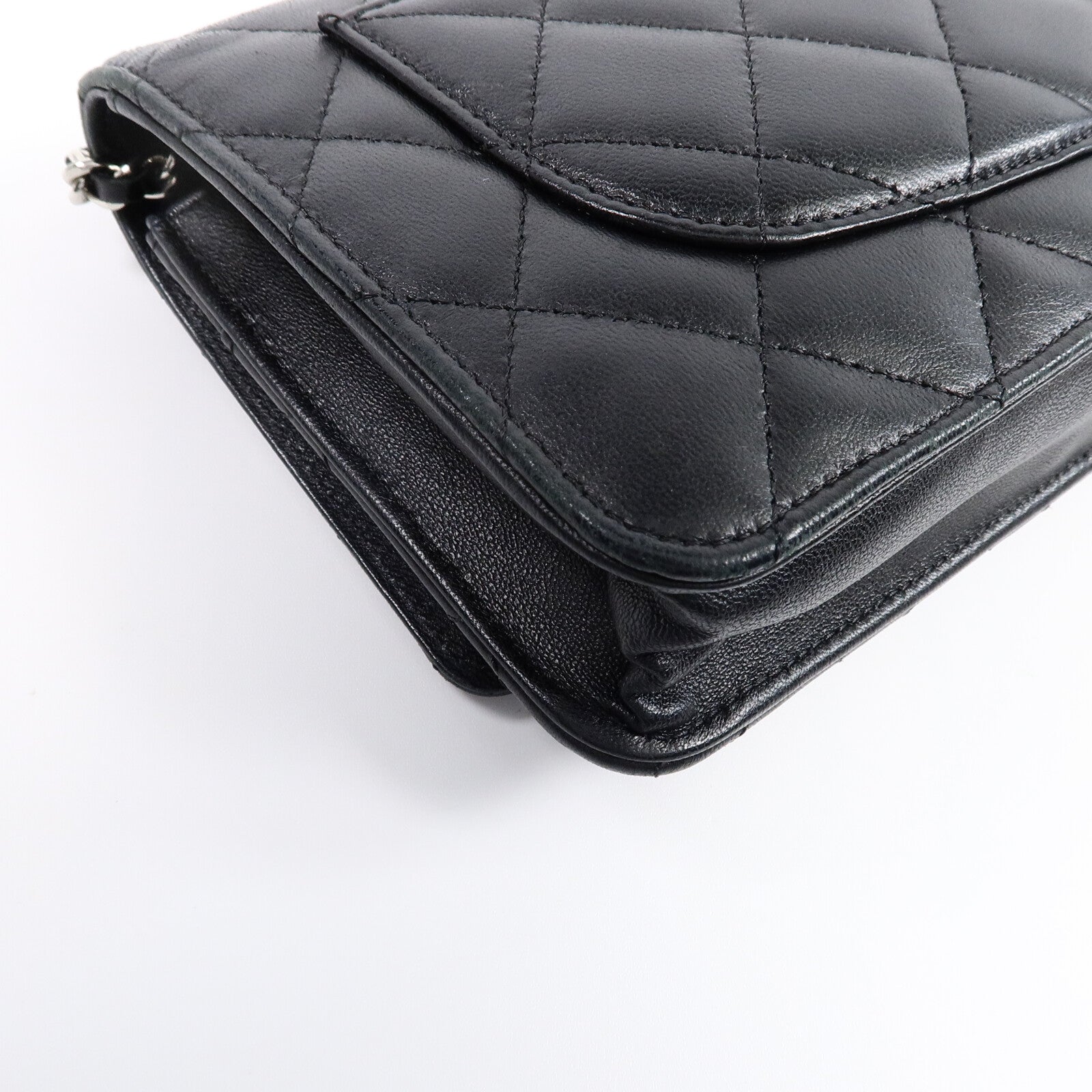 CHANEL 羊皮皮革WOC Wallet On Chain鏈帶肩背袋