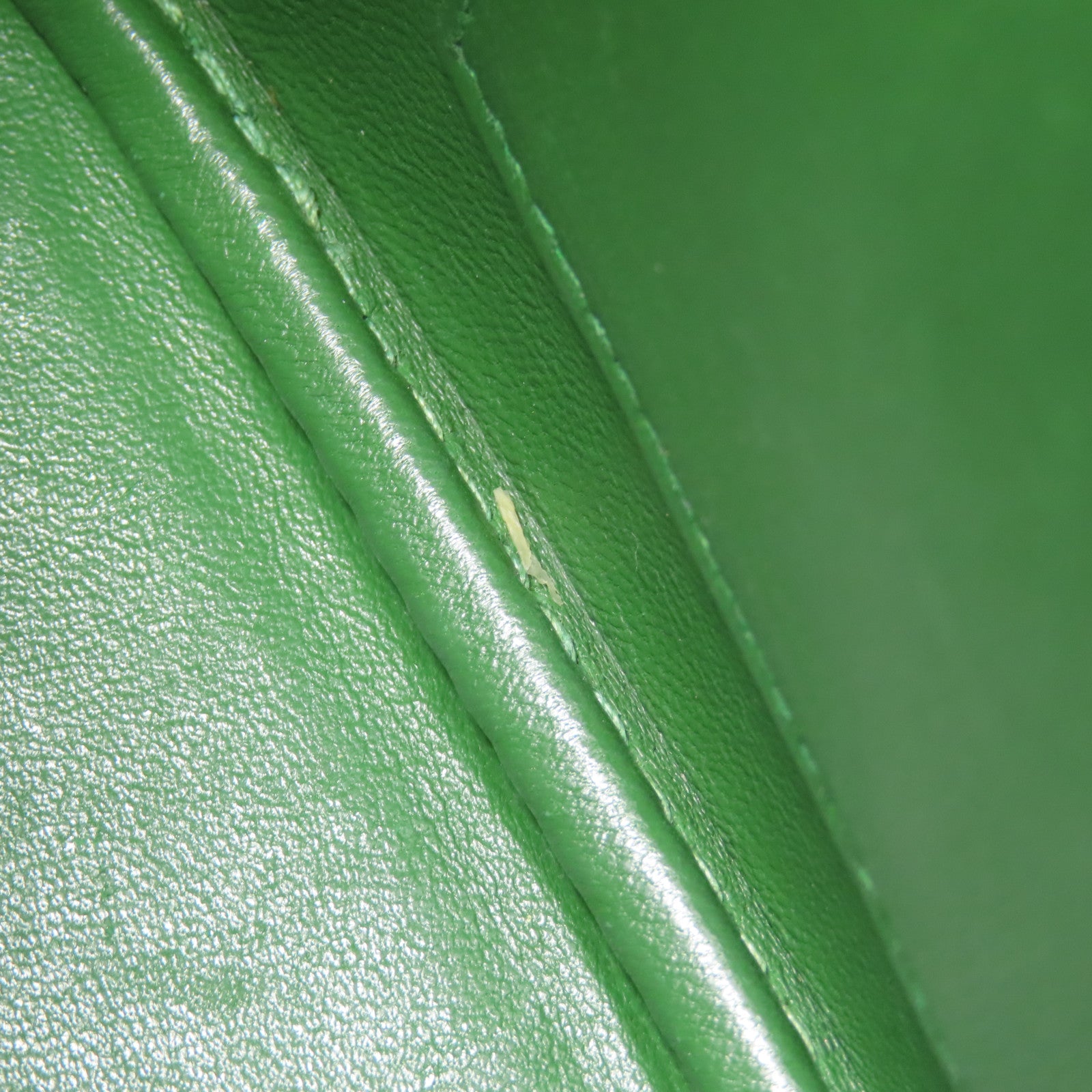 HERMES Epsom皮革Plume 28銀扣手挽袋Vert Bengale Emerald