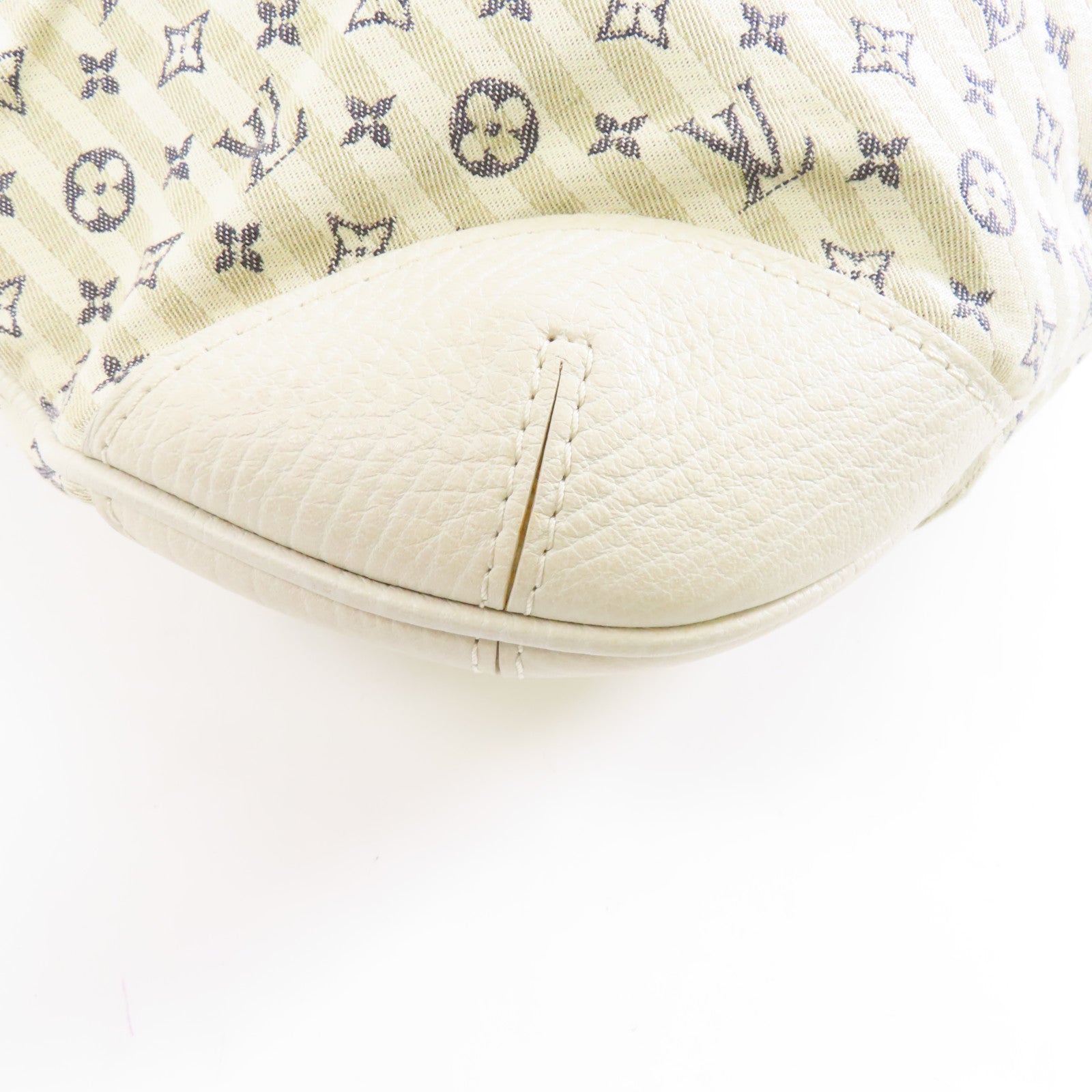 LOUIS VUITTON 【激減優惠】Monogram Mini Lin Croisette Marina GM金扣手挽肩背兩用袋白色
