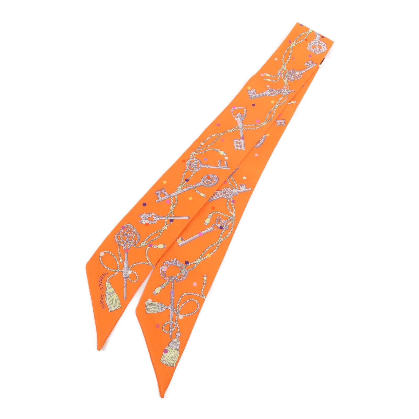 HERMES 絲質Twilly絲巾