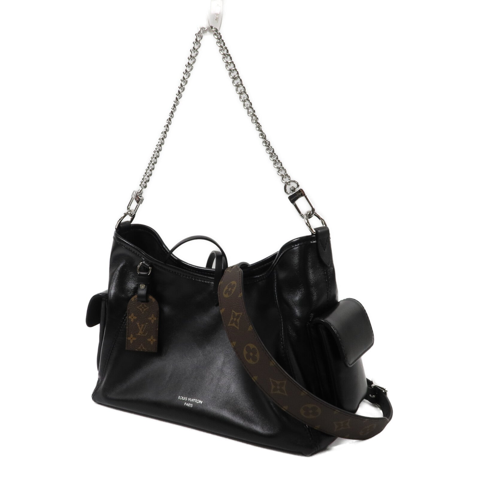 LOUIS VUITTON 羊皮皮革Carry All Vibe PM手挽肩背兩用袋