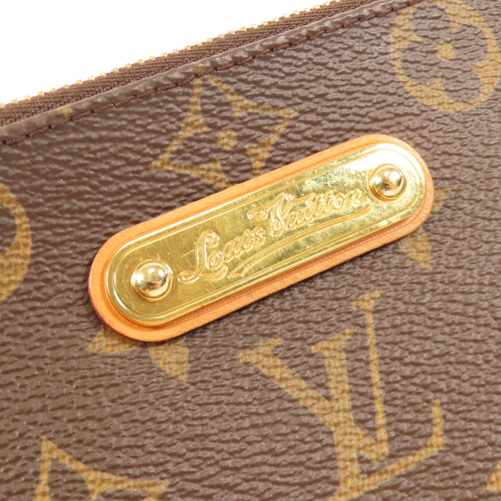 LOUIS VUITTON Monogram Eva金扣手挽肩背兩用袋棕色